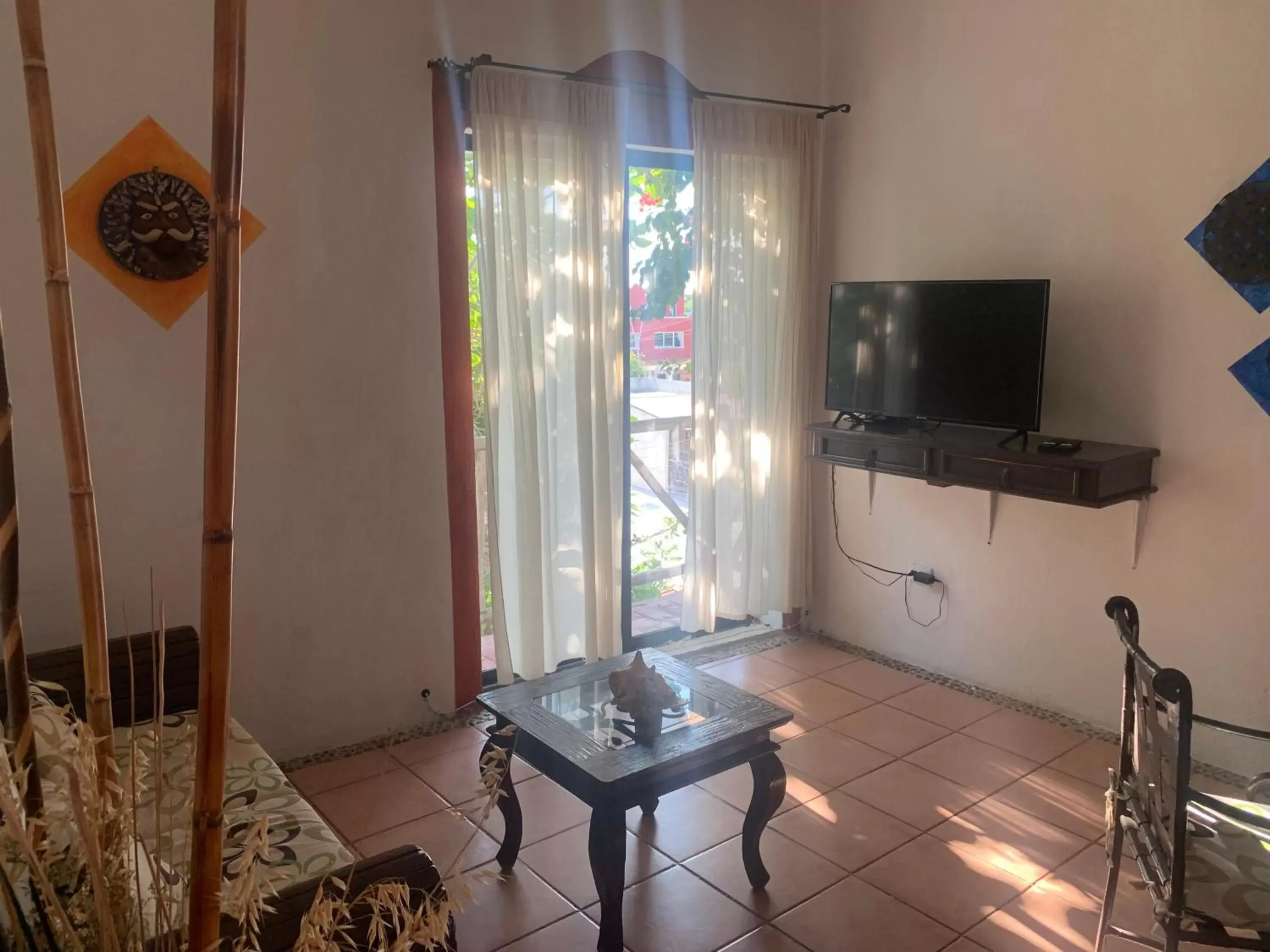 Living room, TV/Entertainment Center in Casa Caribe Cancun