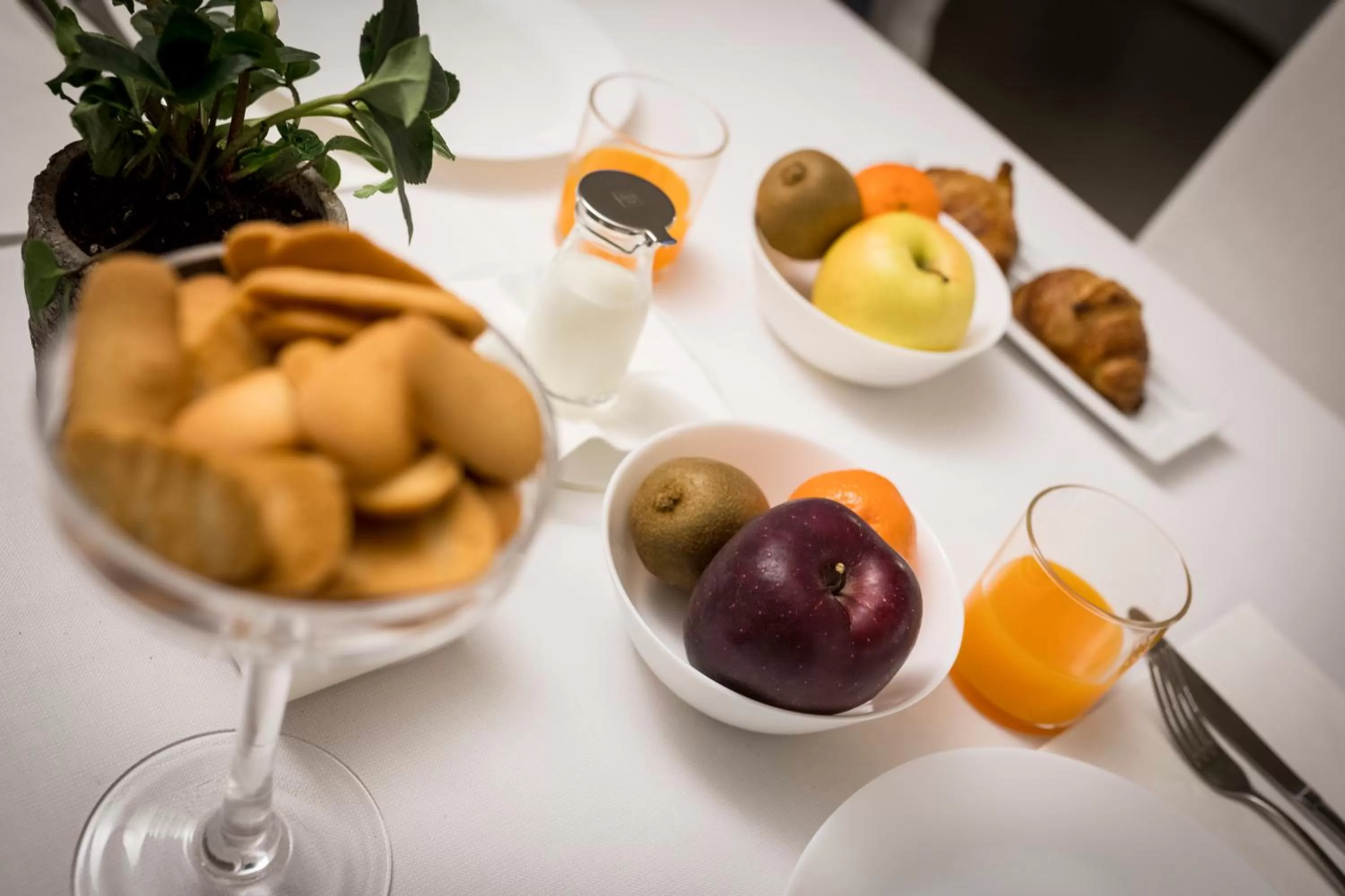 Continental breakfast in La Ripa Boutique Hotel