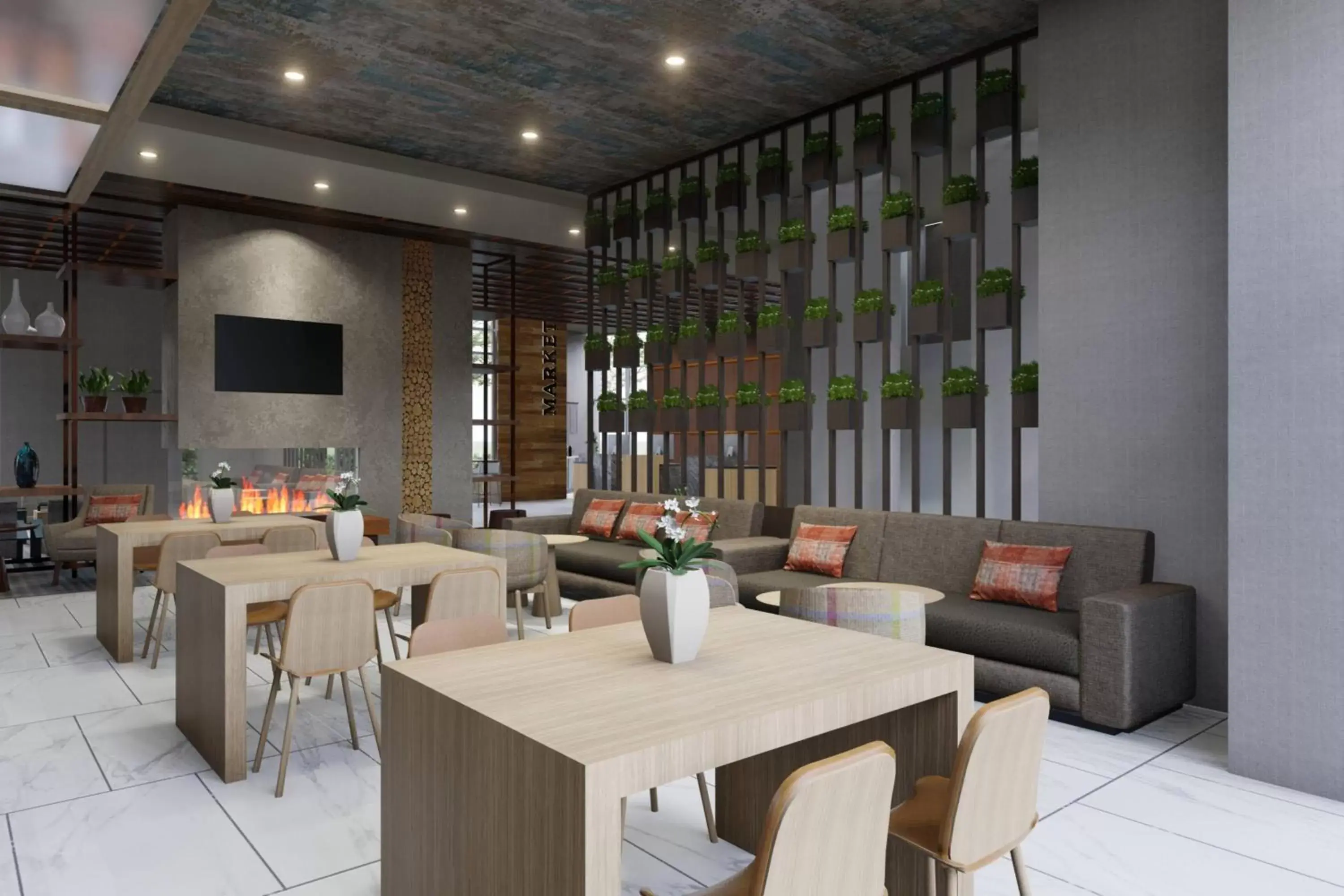 Lobby or reception, Restaurant/Places to Eat in Delta Hotels by Marriott Raleigh-Durham at Research Triangle Park
