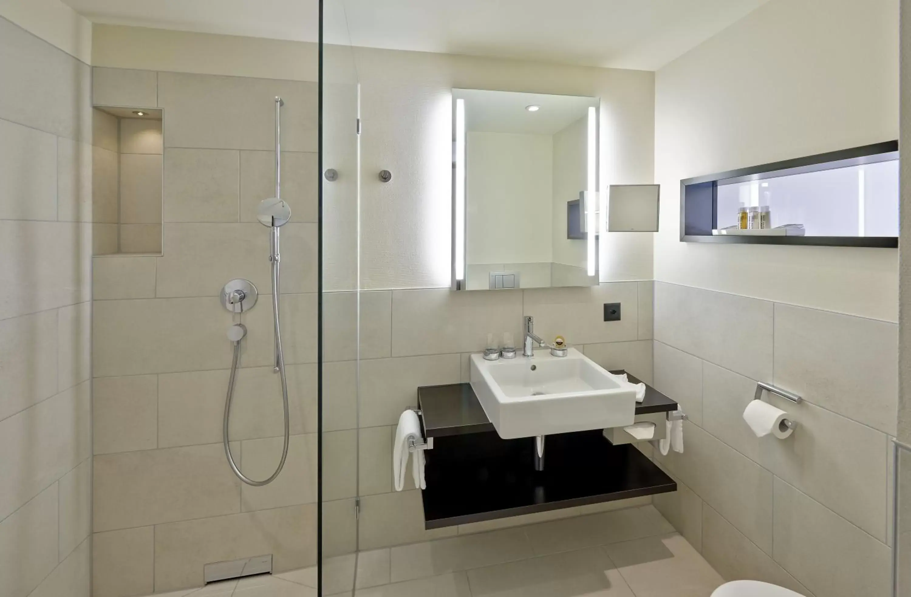 Shower, Bathroom in Hotel Seepark Thun