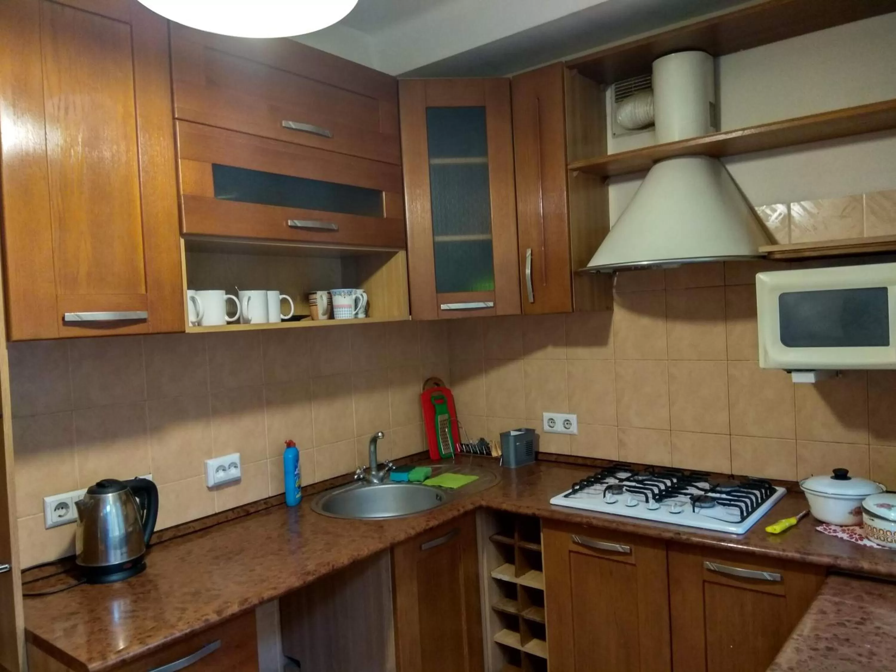 Communal kitchen in Alaska