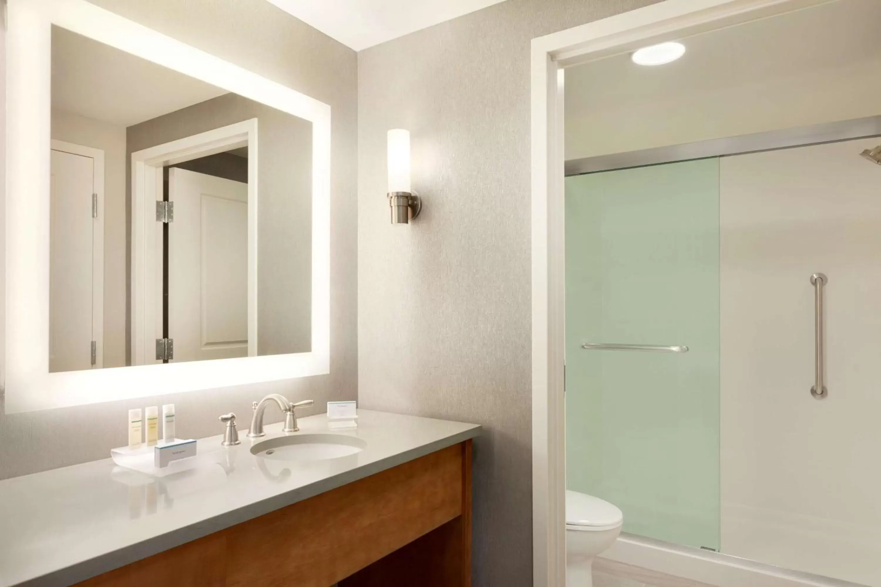 Bathroom in Homewood Suites by Hilton Syracuse - Carrier Circle