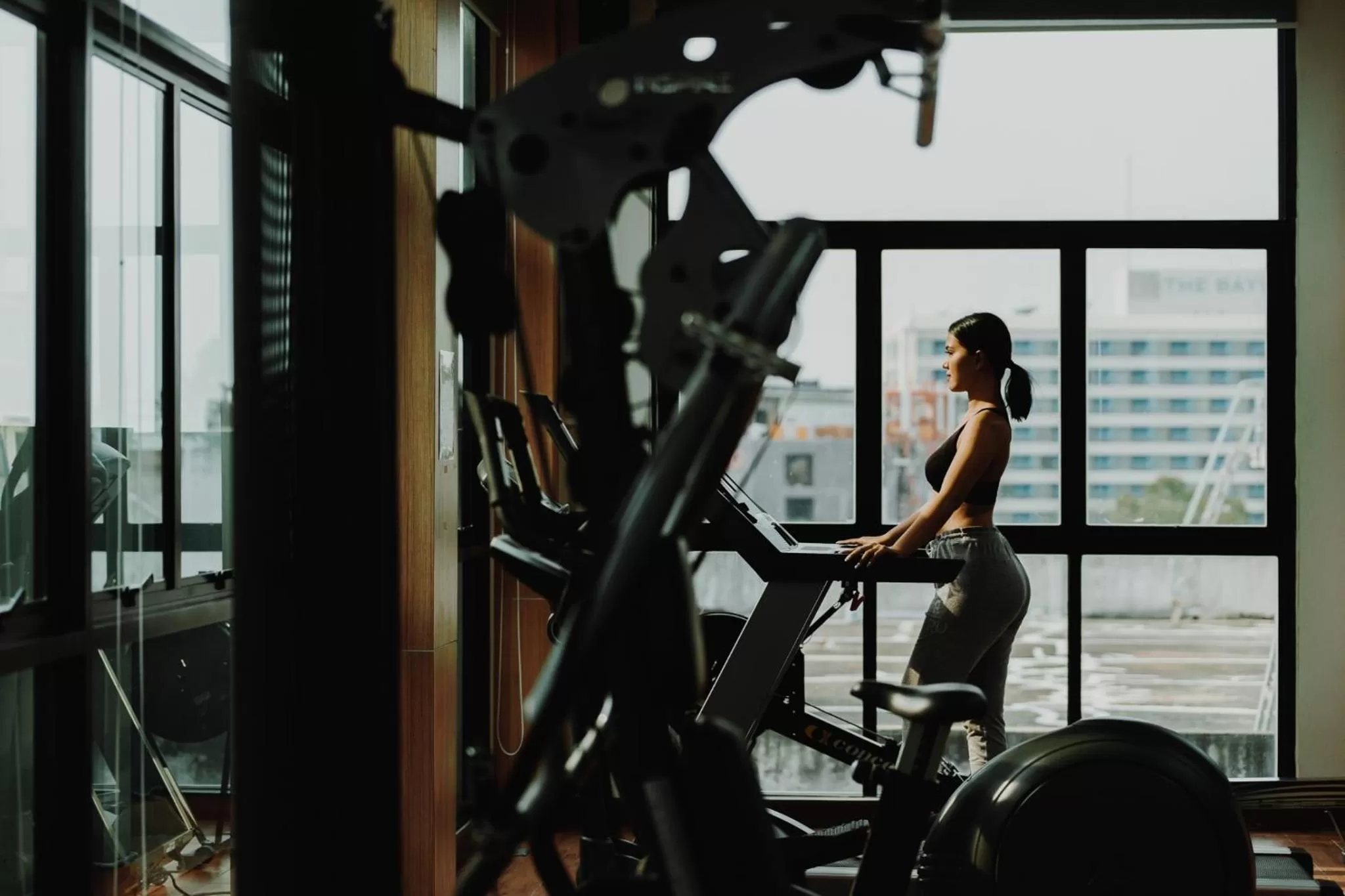 Fitness centre/facilities in Acqua Hotel