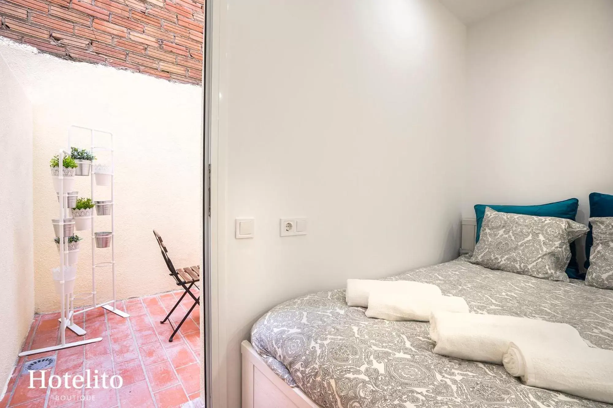 Bed in Hotelito Boutique Mercat