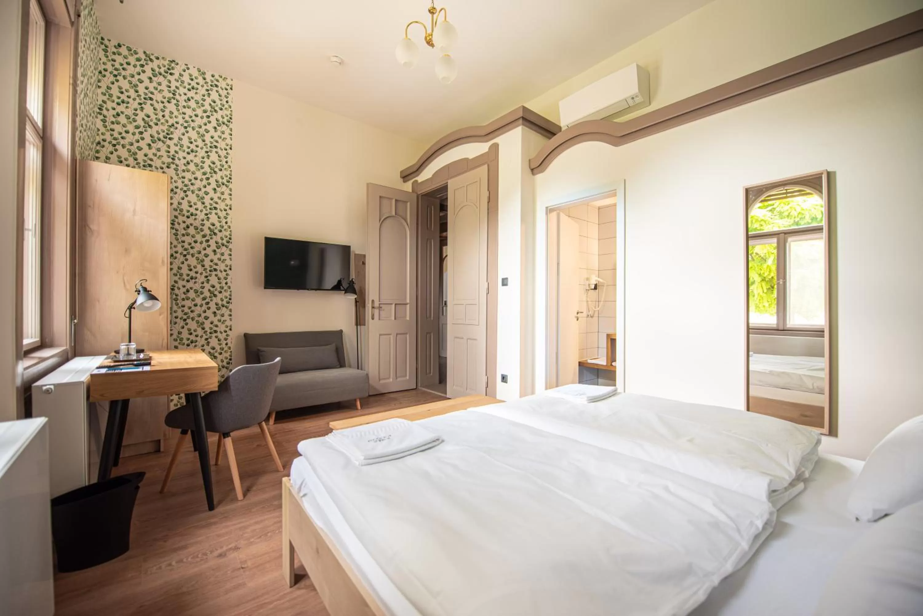 Bedroom, Bed in Knáb Panzió