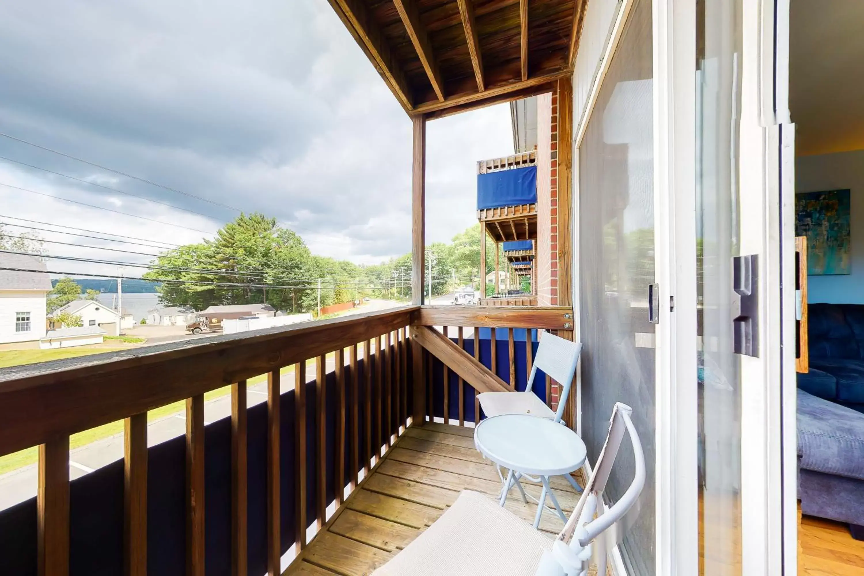 Balcony/Terrace in Lake Winnipesaukee Retreat