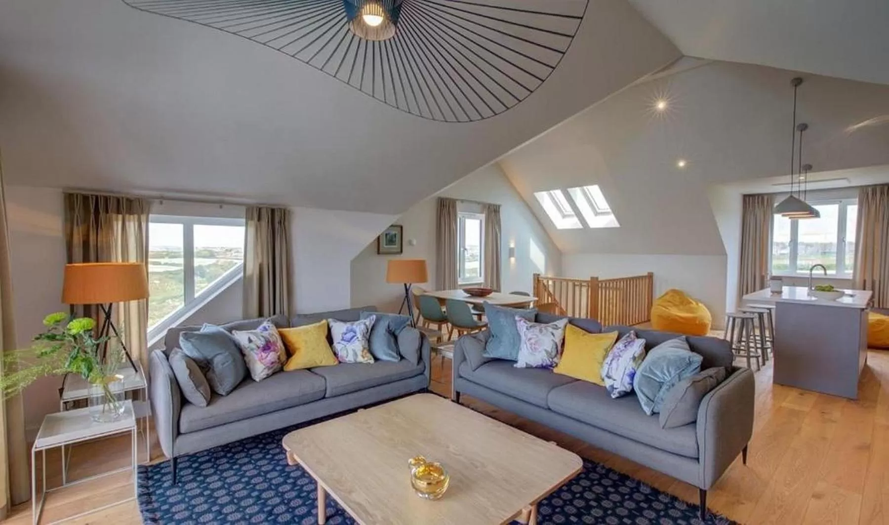 Living room in Polurrian on the Lizard