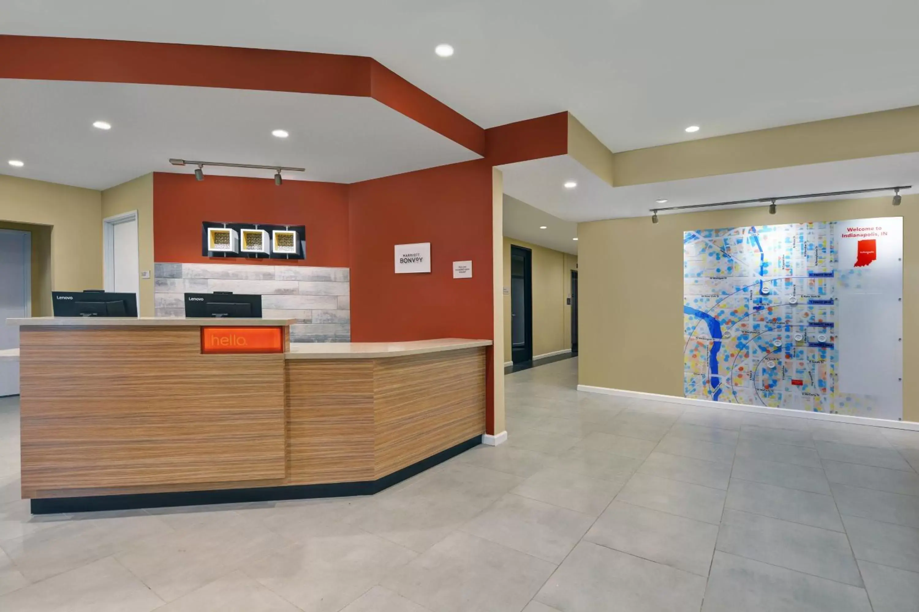 Lobby or reception, Lobby/Reception in TownePlace Suites by Marriott Indianapolis Downtown