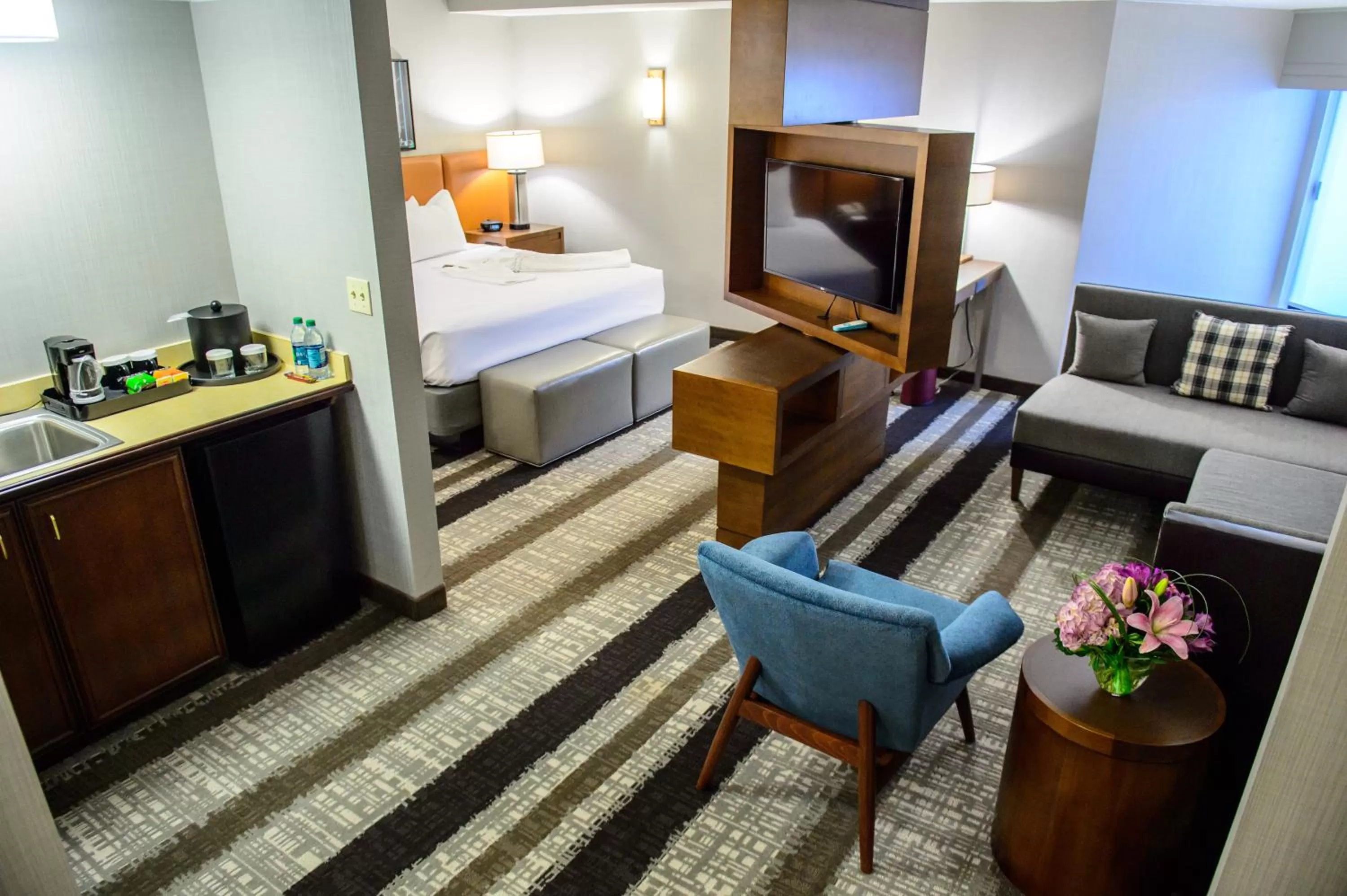 TV and multimedia, Bed in Crowne Plaza Dulles Airport by IHG