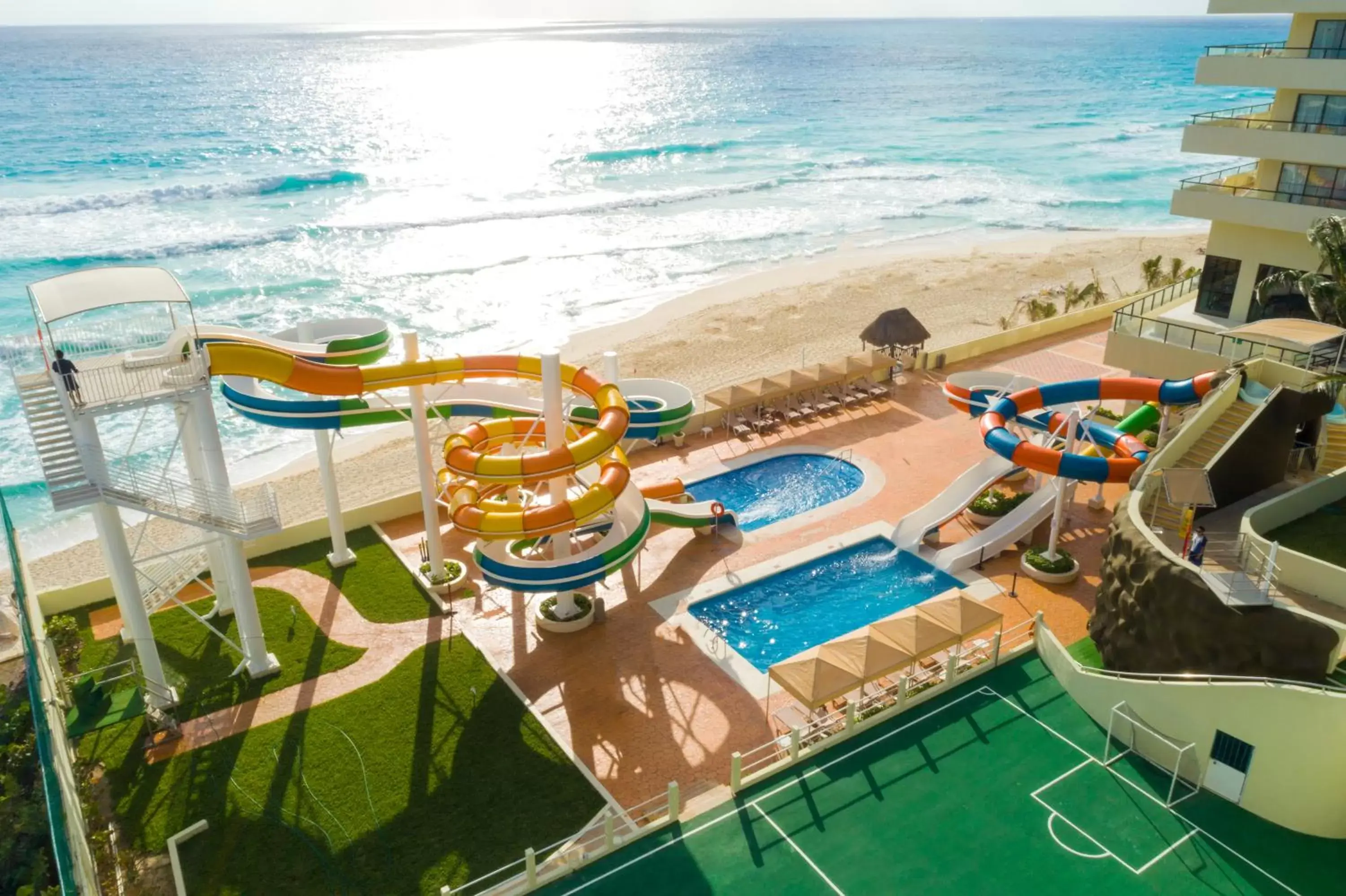 Aqua park, Pool View in Crown Paradise Club Cancun - All Inclusive