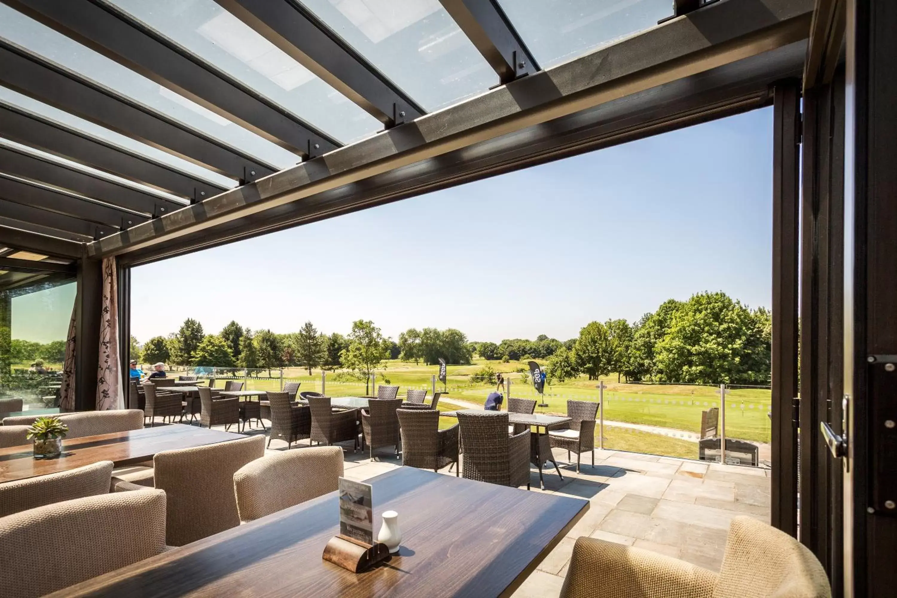 Balcony/Terrace, Restaurant/Places to Eat in The Residence Hotel at The Nottinghamshire Golf & Country Club
