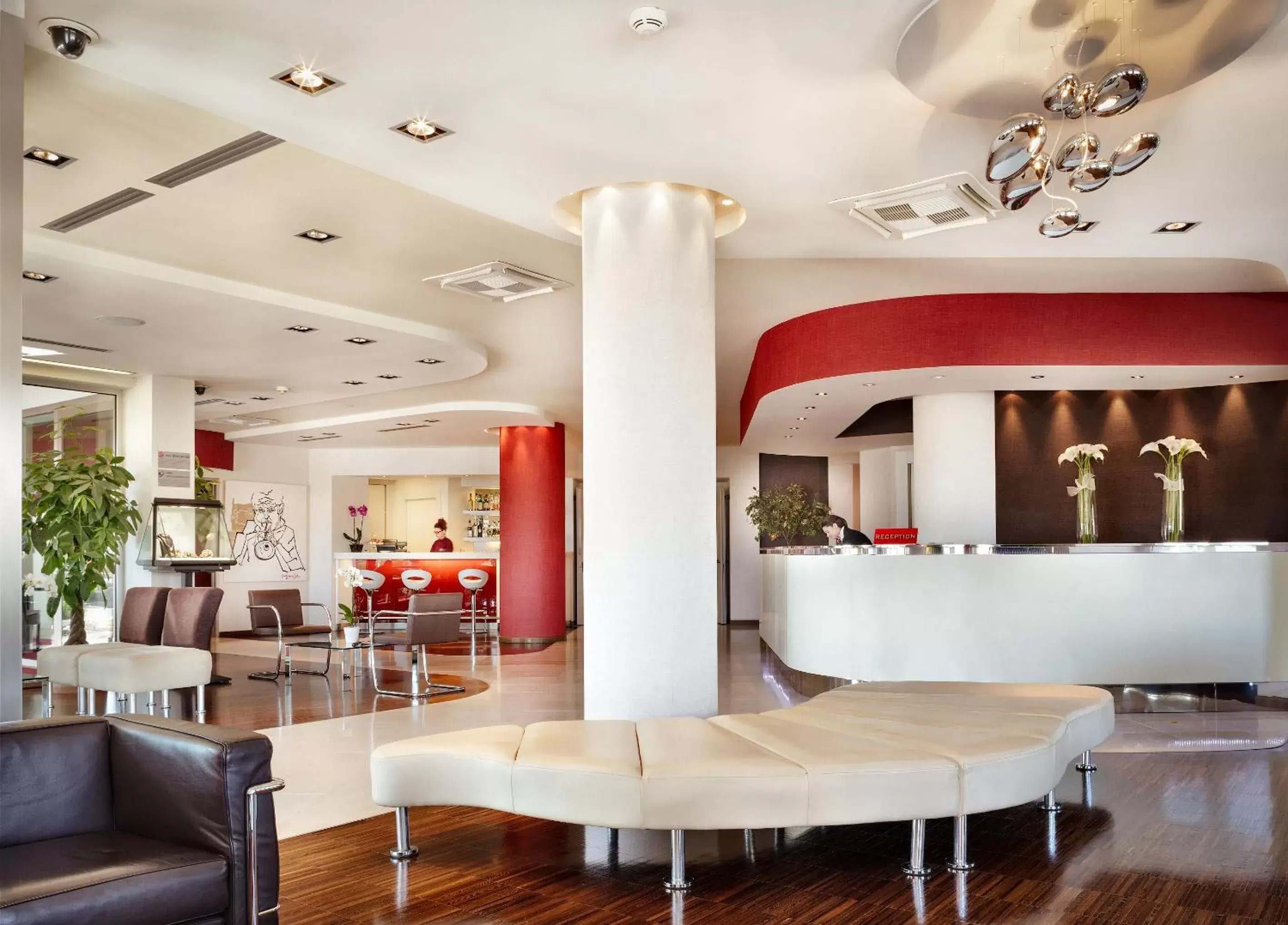 Lobby or reception, Restaurant/Places to Eat in Jazz Hotel