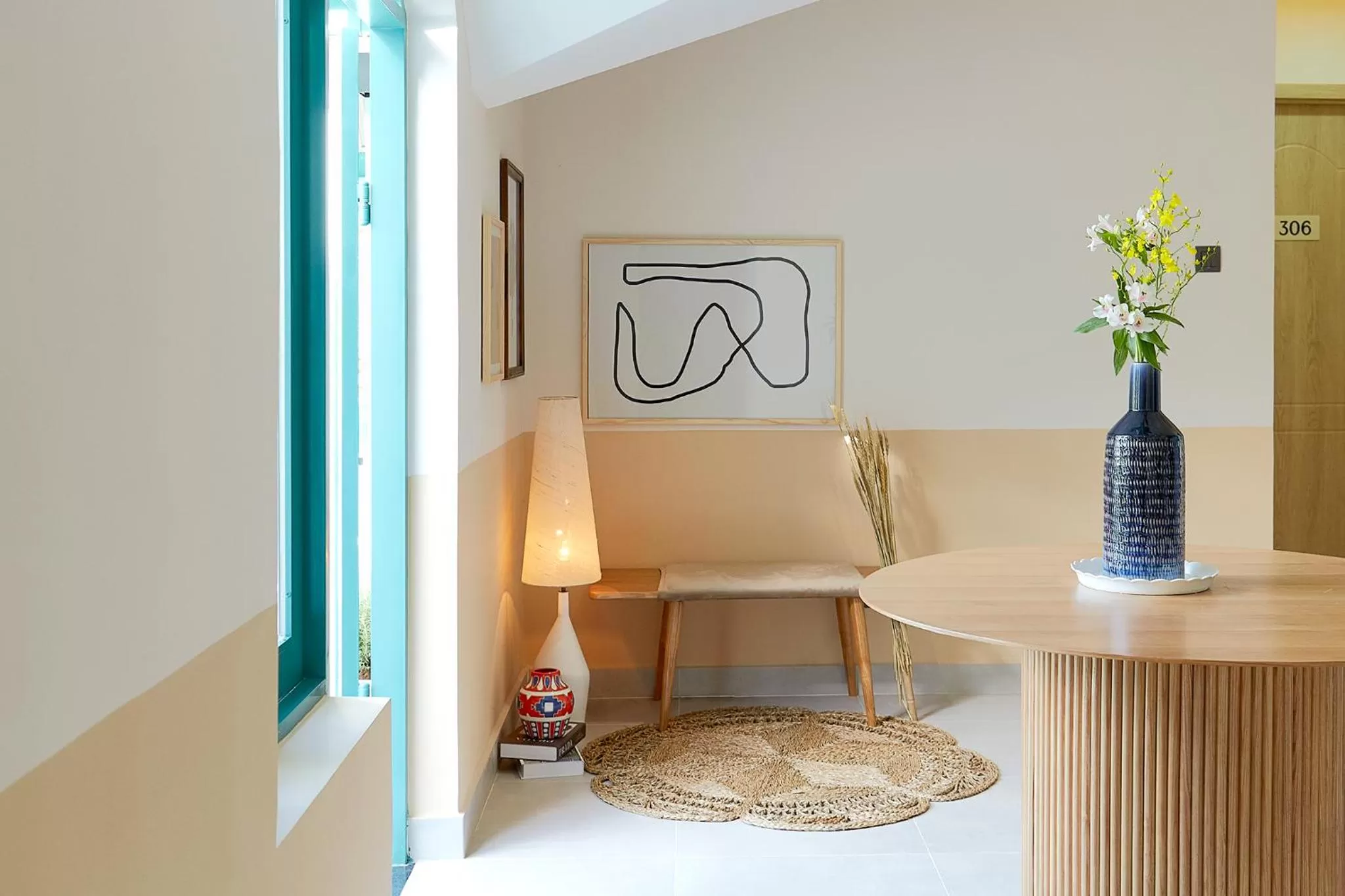 Decorative detail in Larimar Villas Cô Giang