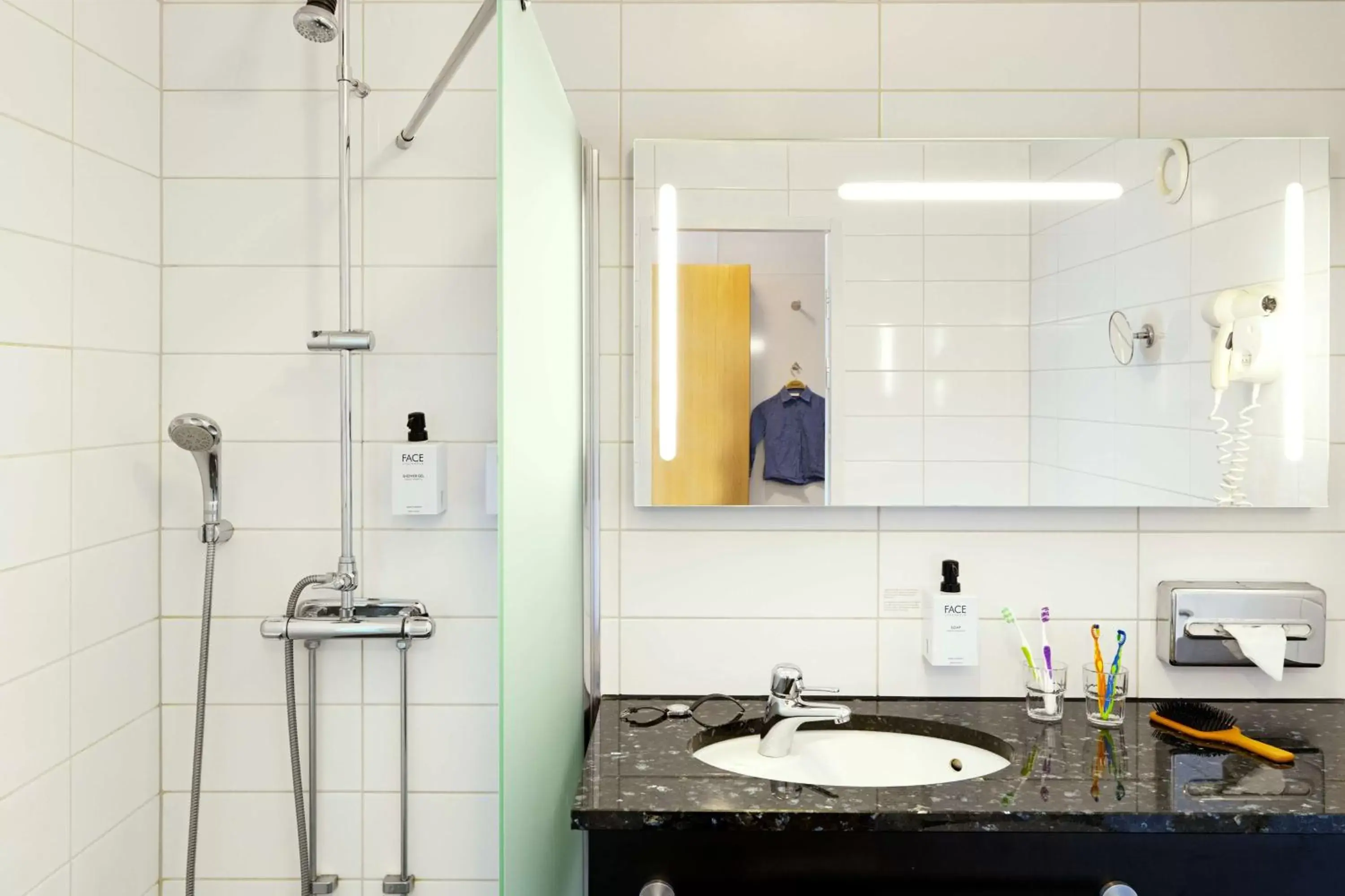 Bathroom in Scandic Europa