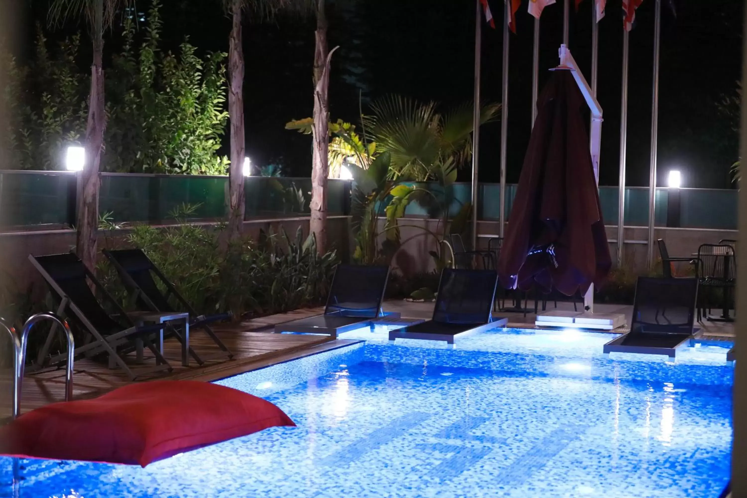 Night, Swimming Pool in Laren Sea Side Hotel Spa