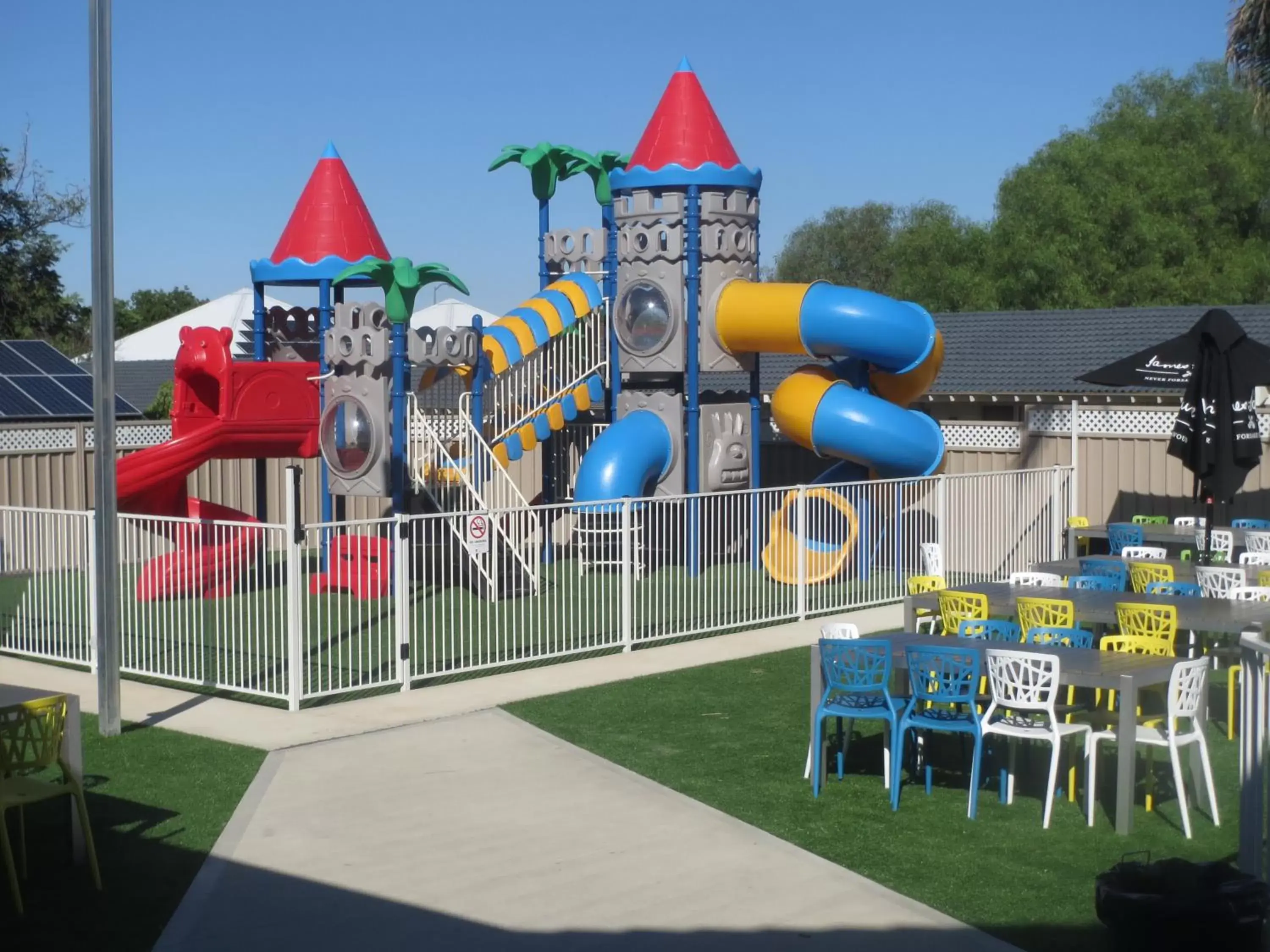 Children play ground, Children's Play Area in Coachman Hotel Motel