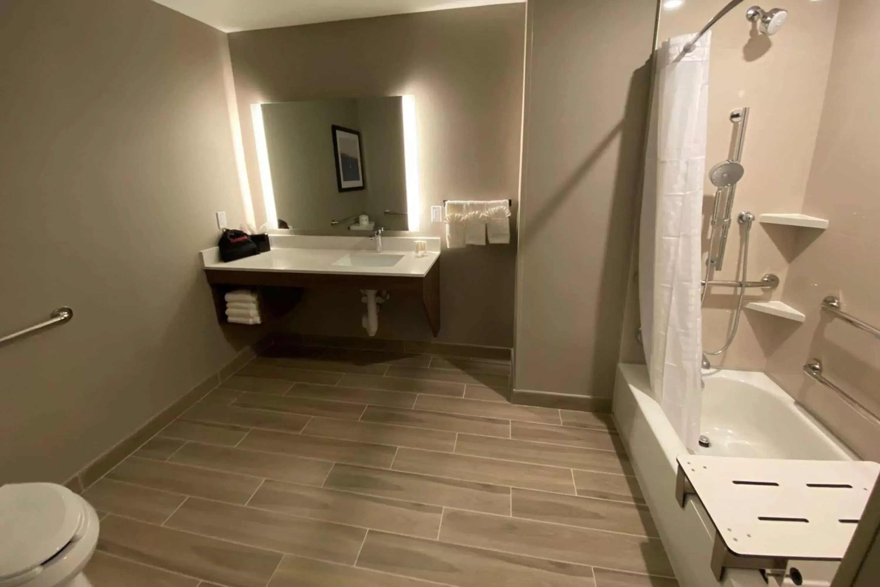 TV and multimedia, Bathroom in La Quinta Inn & Suites by Wyndham Santa Cruz