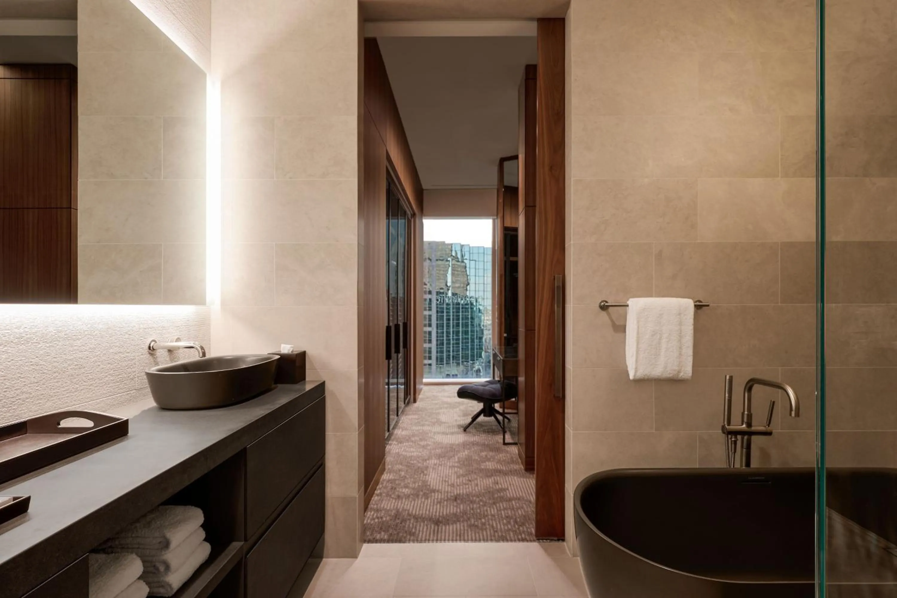 Bathroom in JW Marriott Dallas Arts District