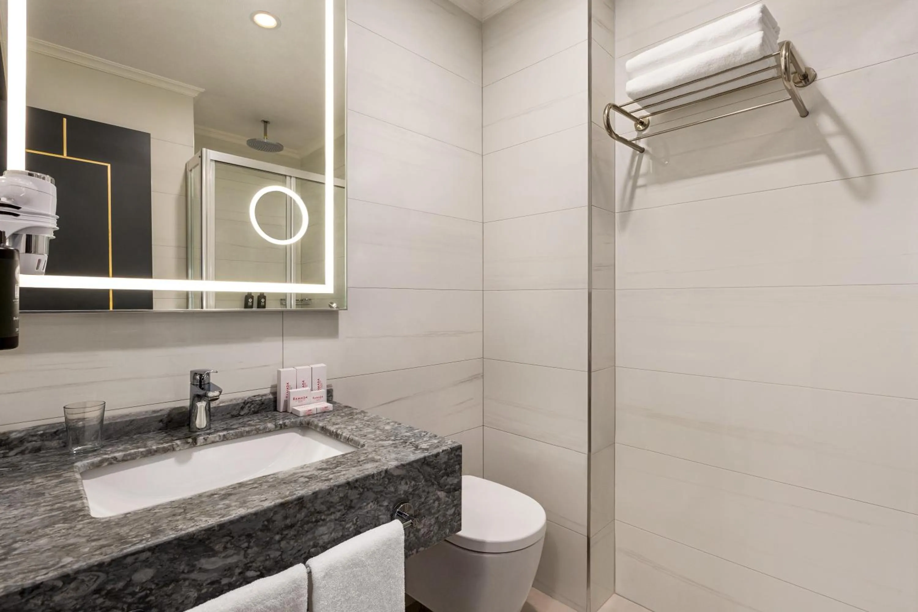 Toilet in Ramada by Wyndham Istanbul Umraniye