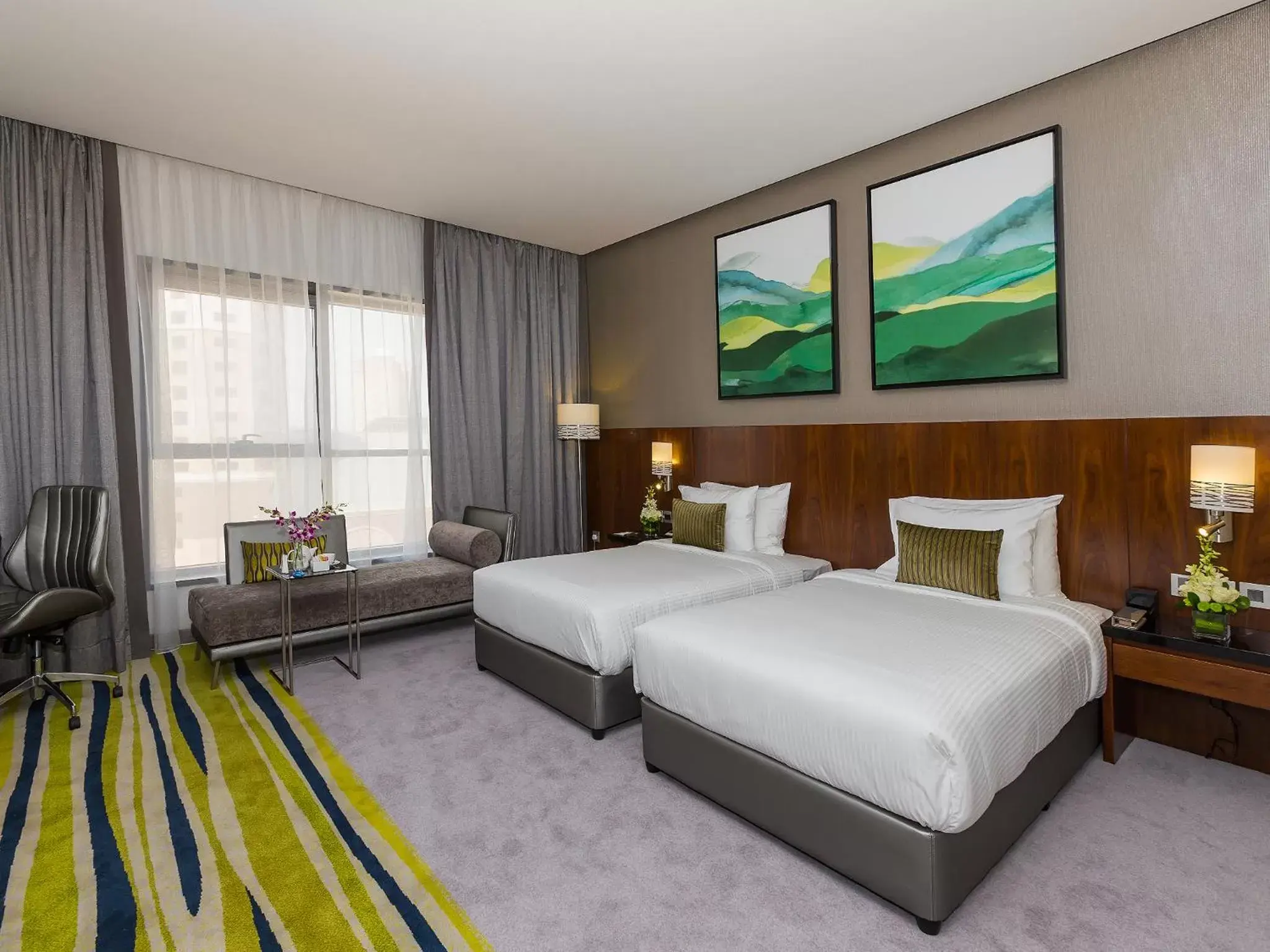 Bedroom, Bed in Flora Al Barsha Hotel At The Mall
