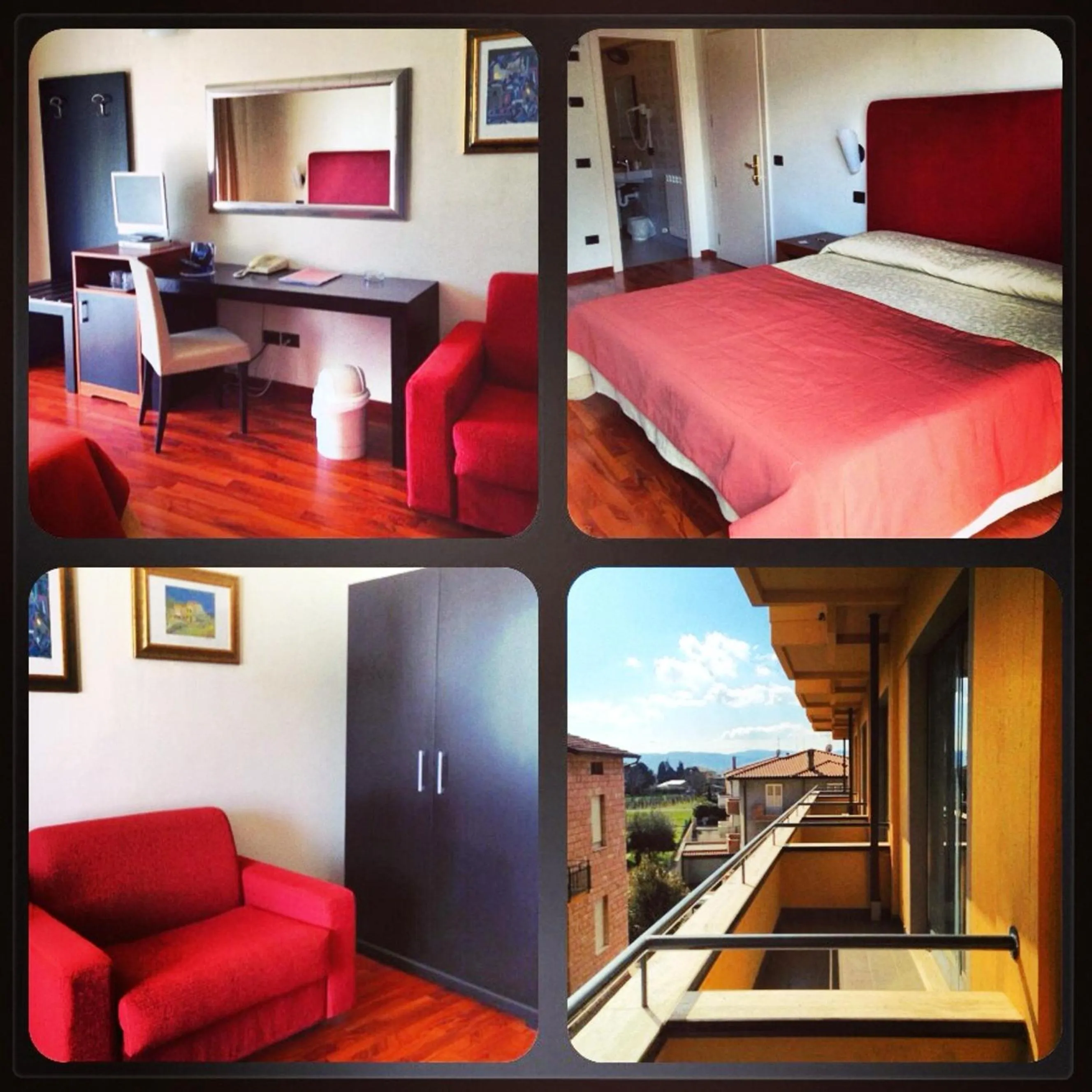 Balcony/Terrace, Bed in Hotel Cristallo di La Rosetta Srl