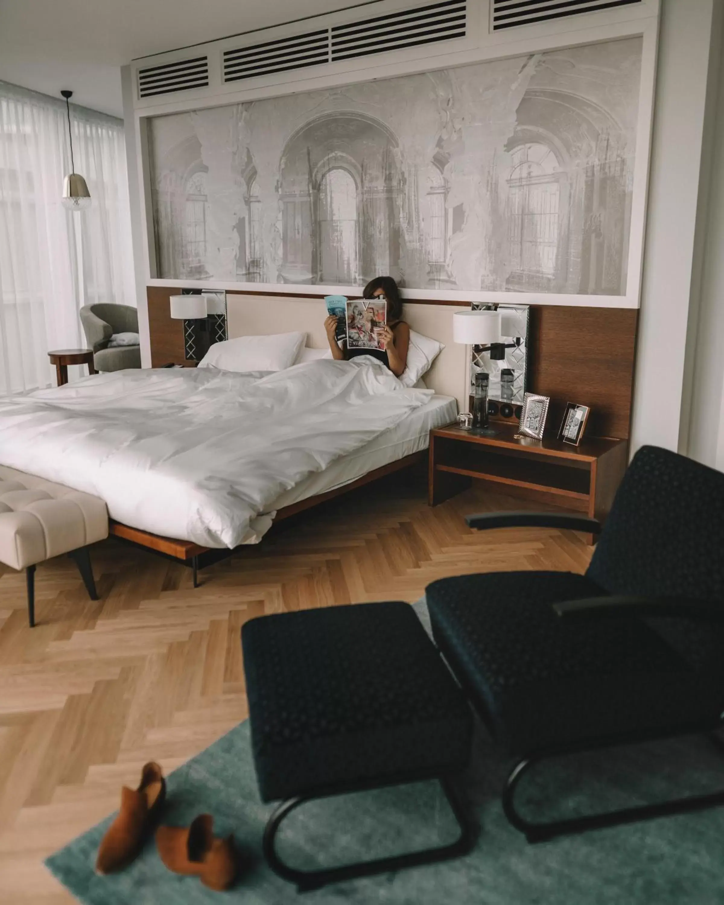 Bed in Andaz Vienna Am Belvedere - a concept by Hyatt