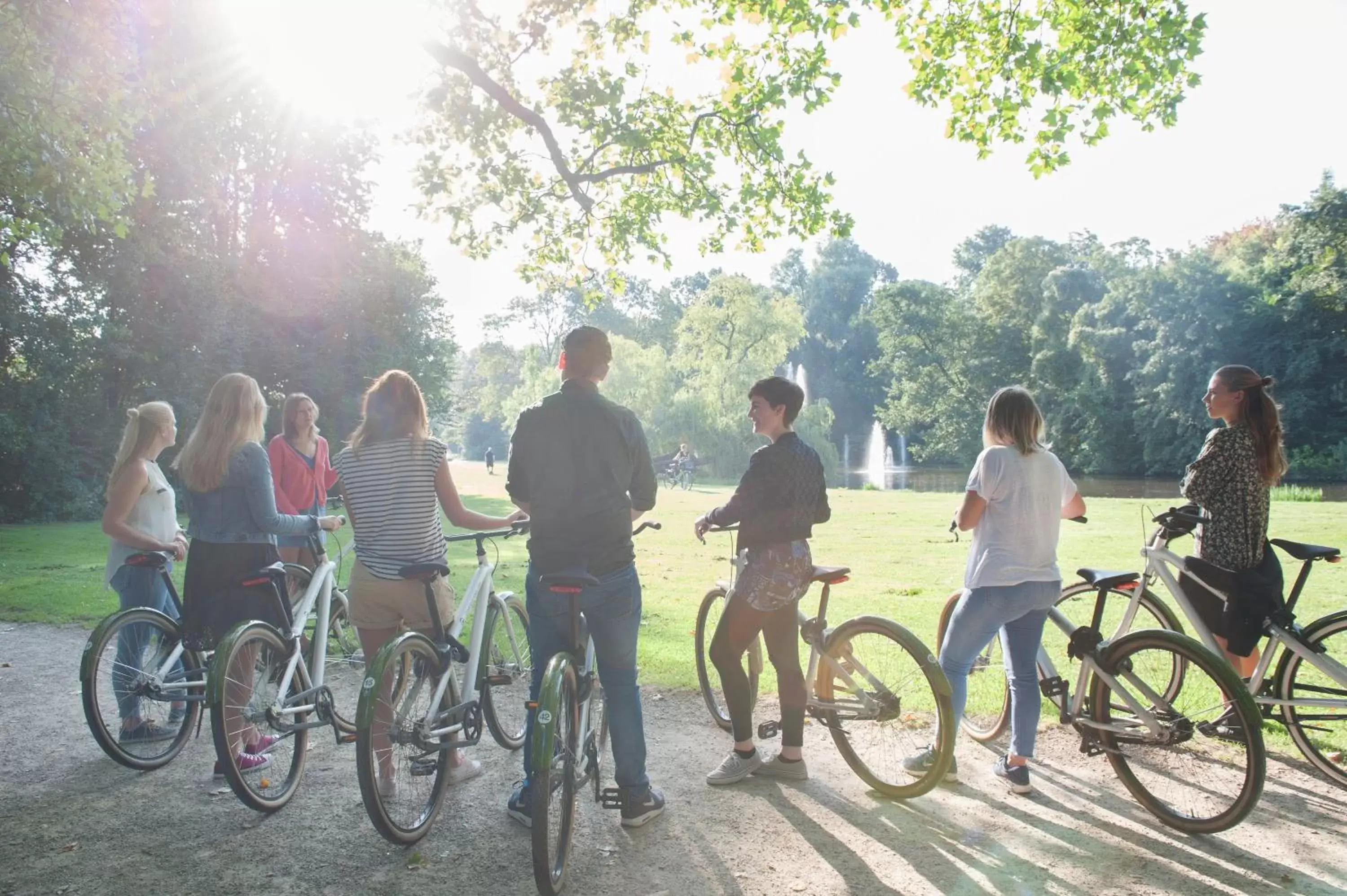 People, Biking in Conscious Hotel Vondelpark