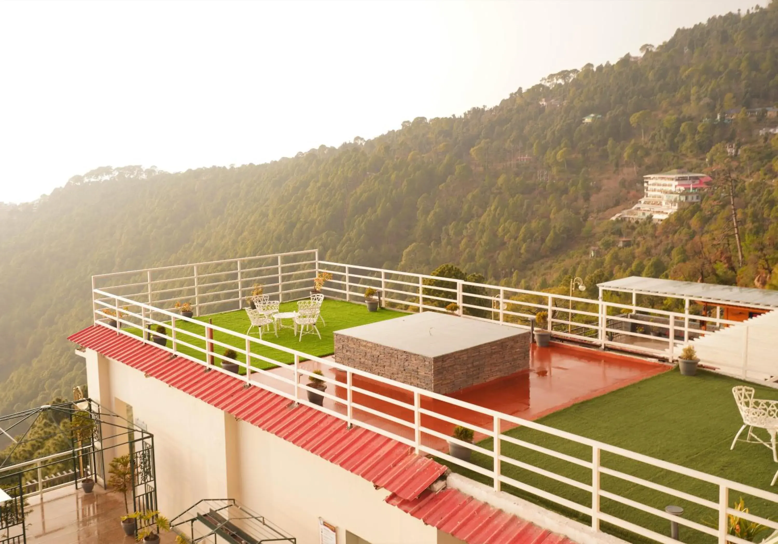 Garden, Balcony/Terrace in Indraprastha Spa Resort