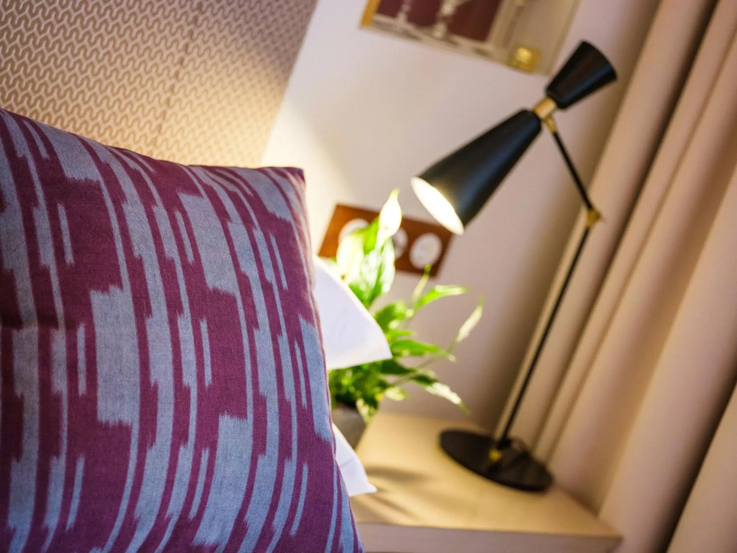 Decorative detail, Bed in Hotel Gloria de Sant Jaume