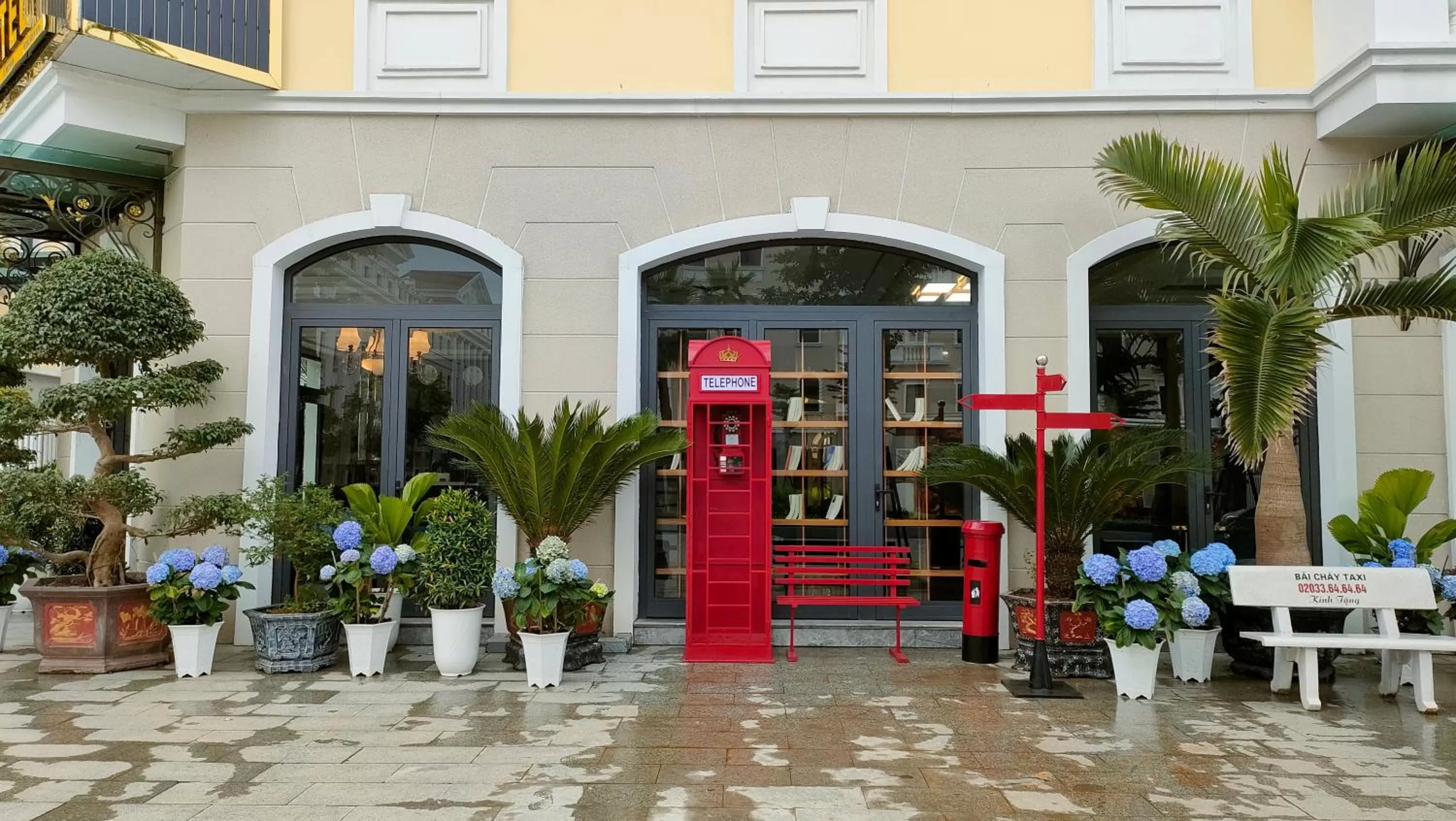 Patio in Halong Lavender Hotel