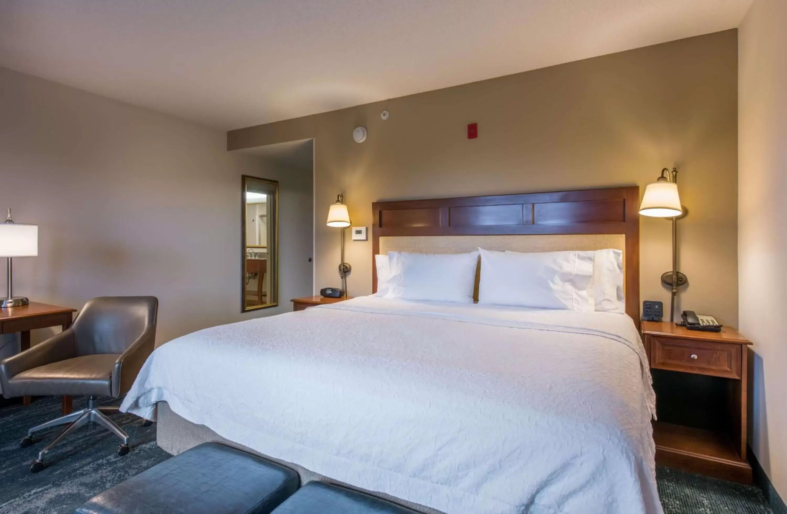 Bedroom, Bed in Hampton Inn & Suites Jekyll Island