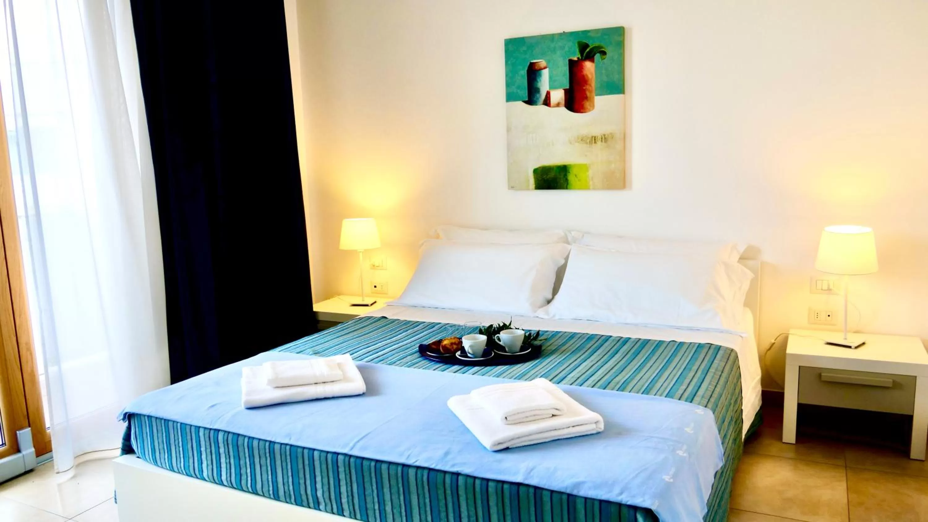 Bedroom, Bed in La Corte di Leuca Residence