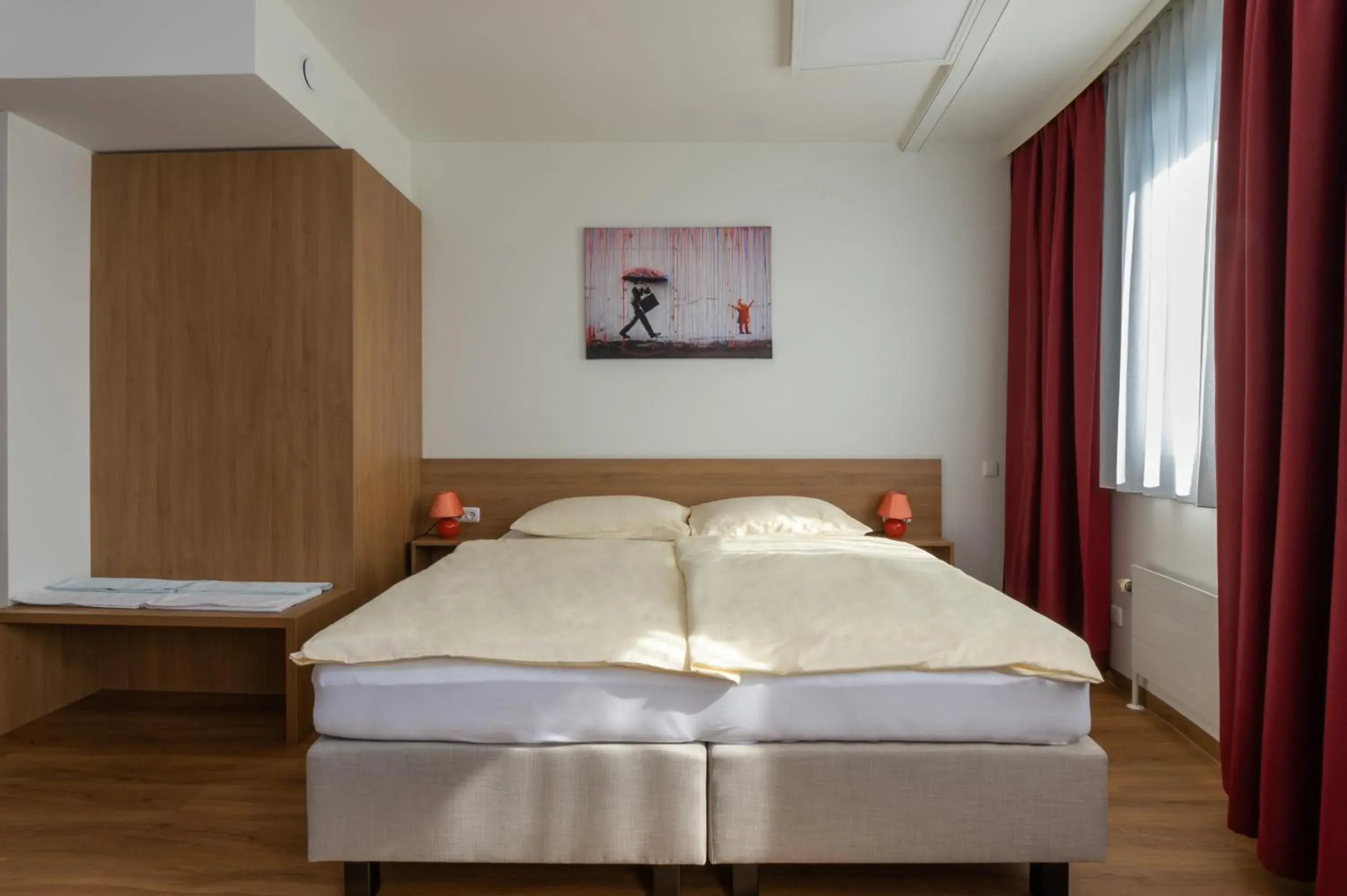 Bed in Hotel Sommerhaus Linz