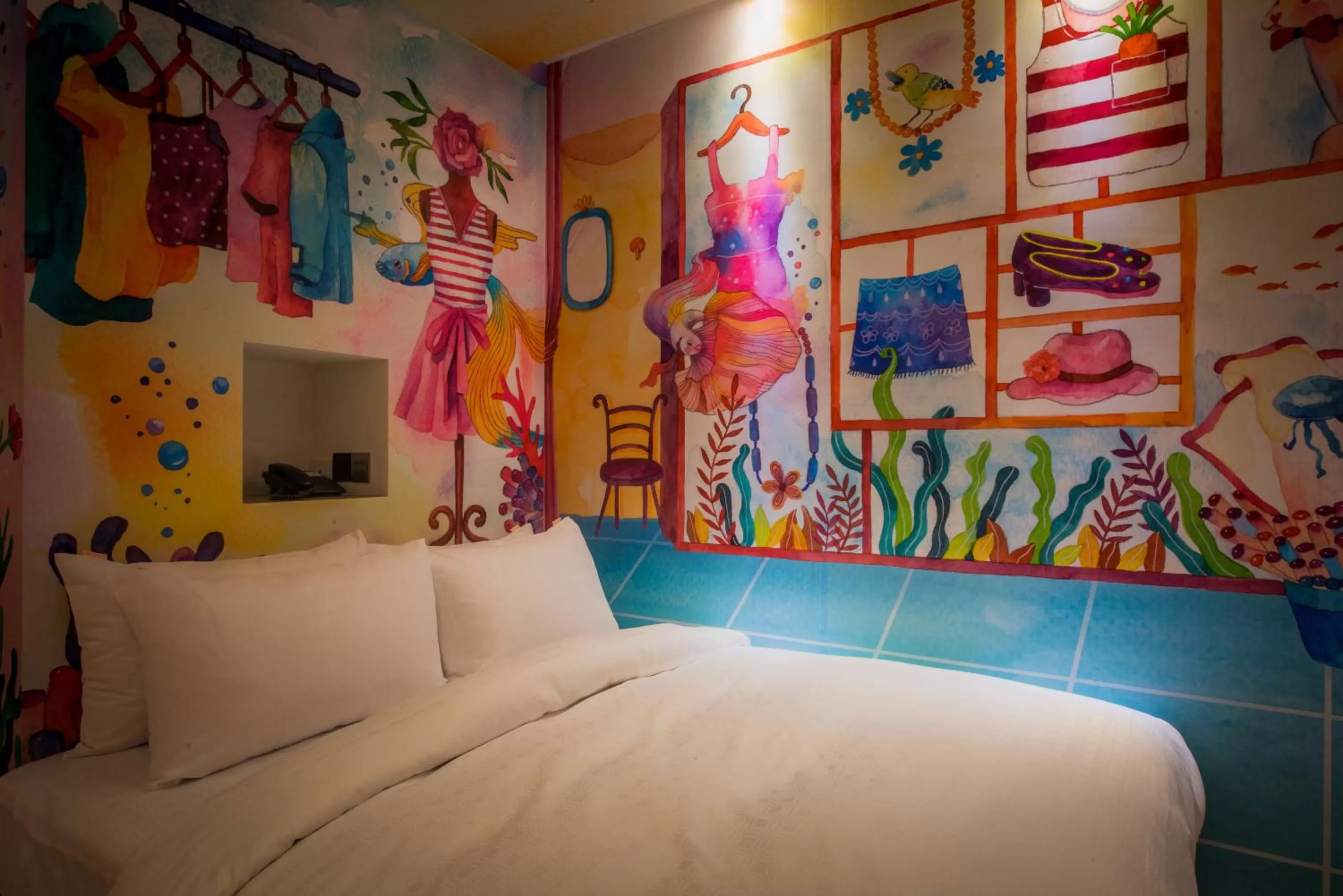 Bed in Legend Hotel Kaohsiung Pier2