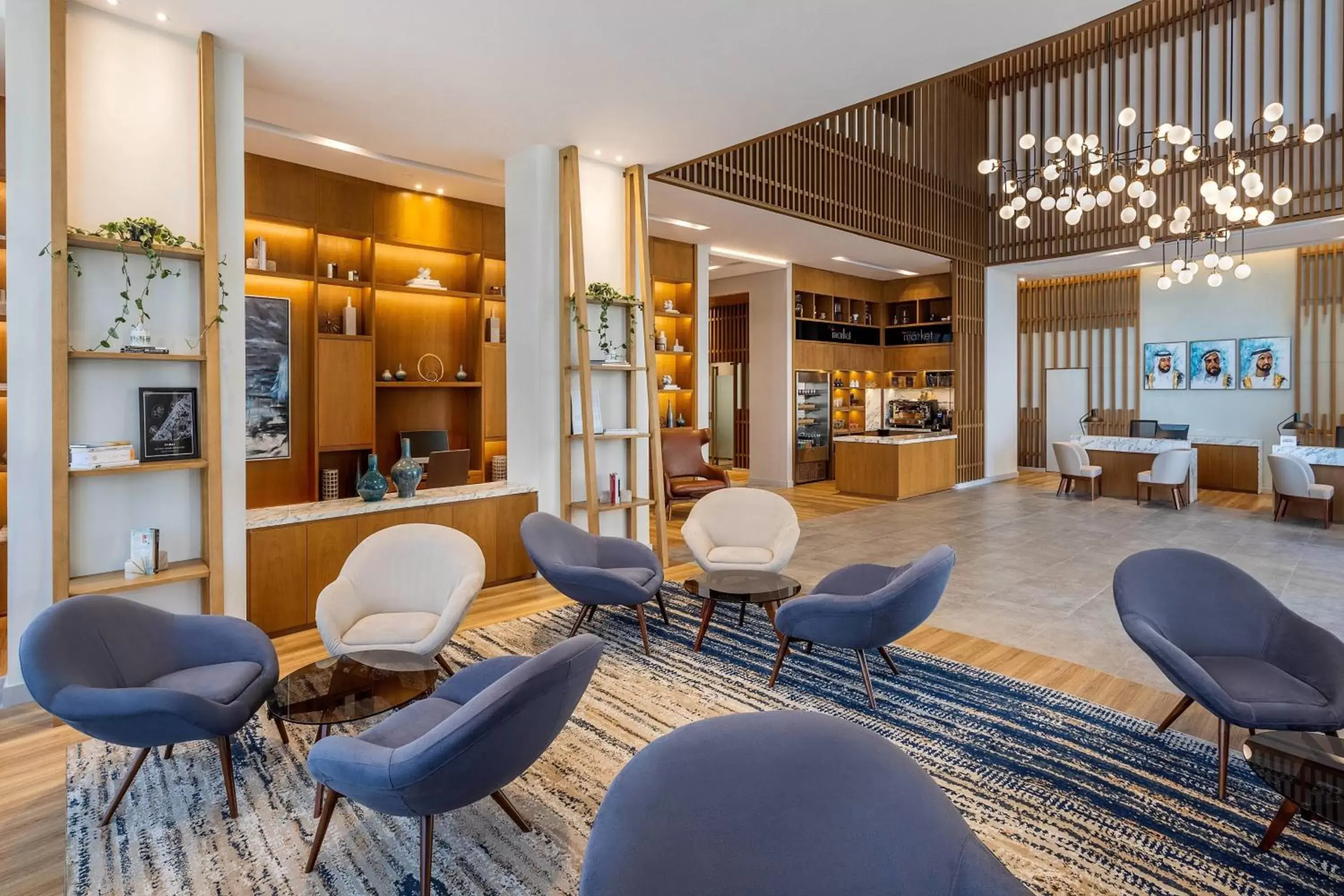 Lobby or reception, Lounge/Bar in Residence Inn by Marriott Al Jaddaf
