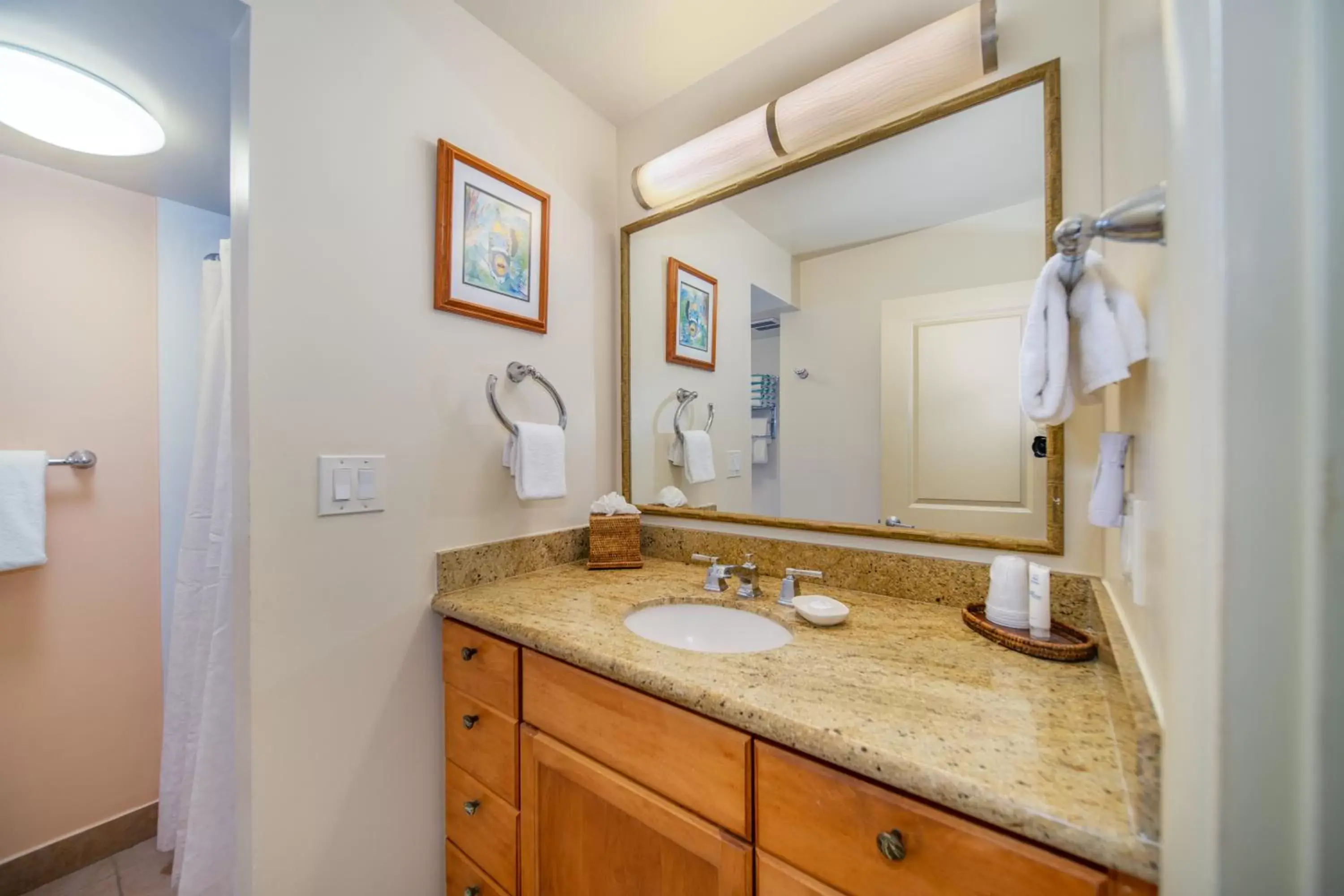 Bathroom in Napili Shores Maui by OUTRIGGER - No Resort & Housekeeping Fees