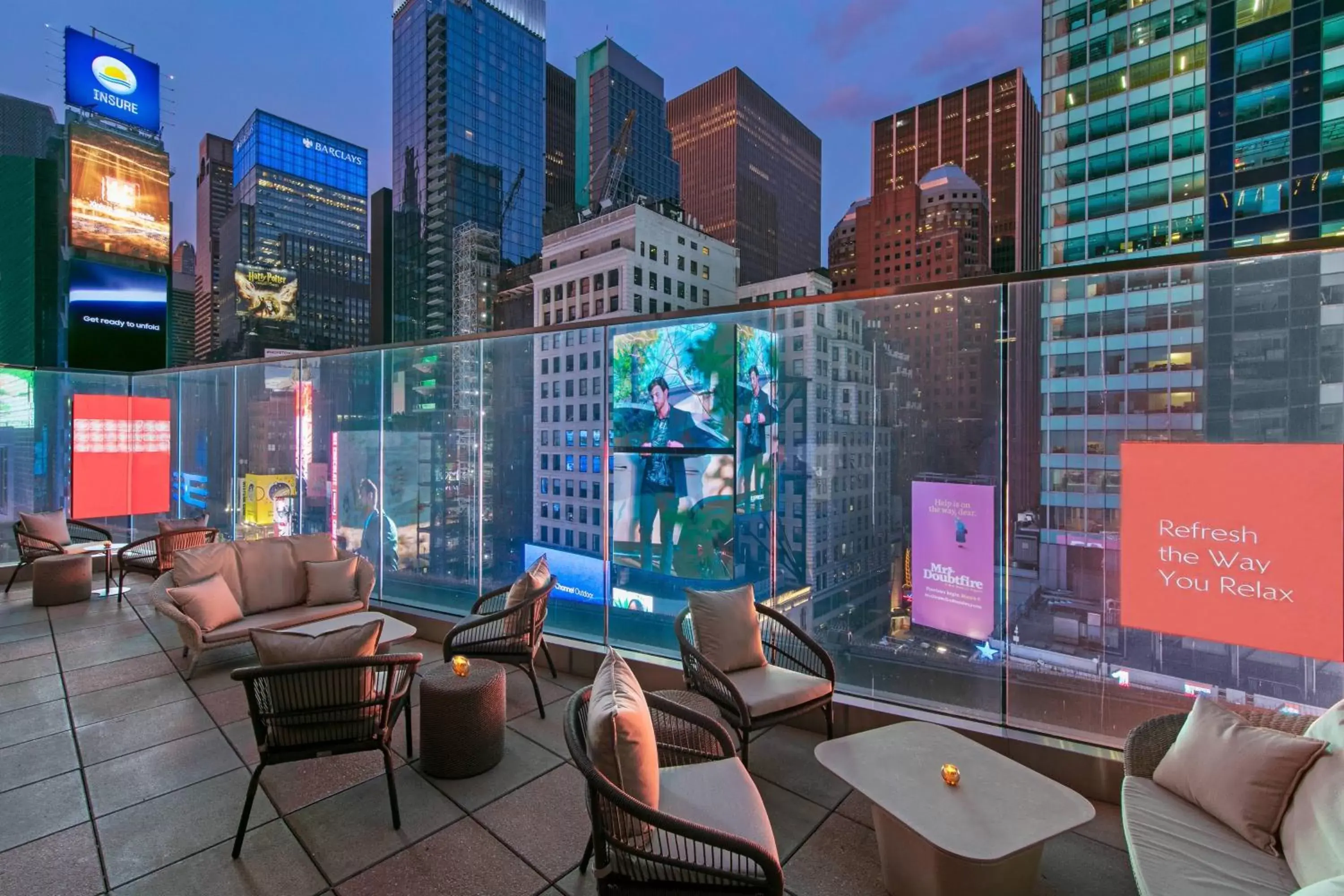 Lounge or bar in New York Marriott Marquis