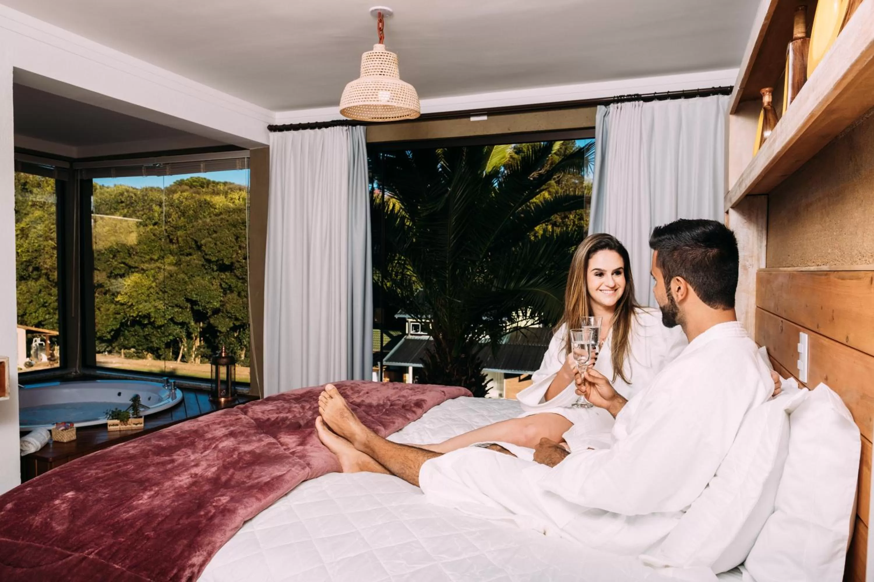 Bed in Pousada Trem Chic