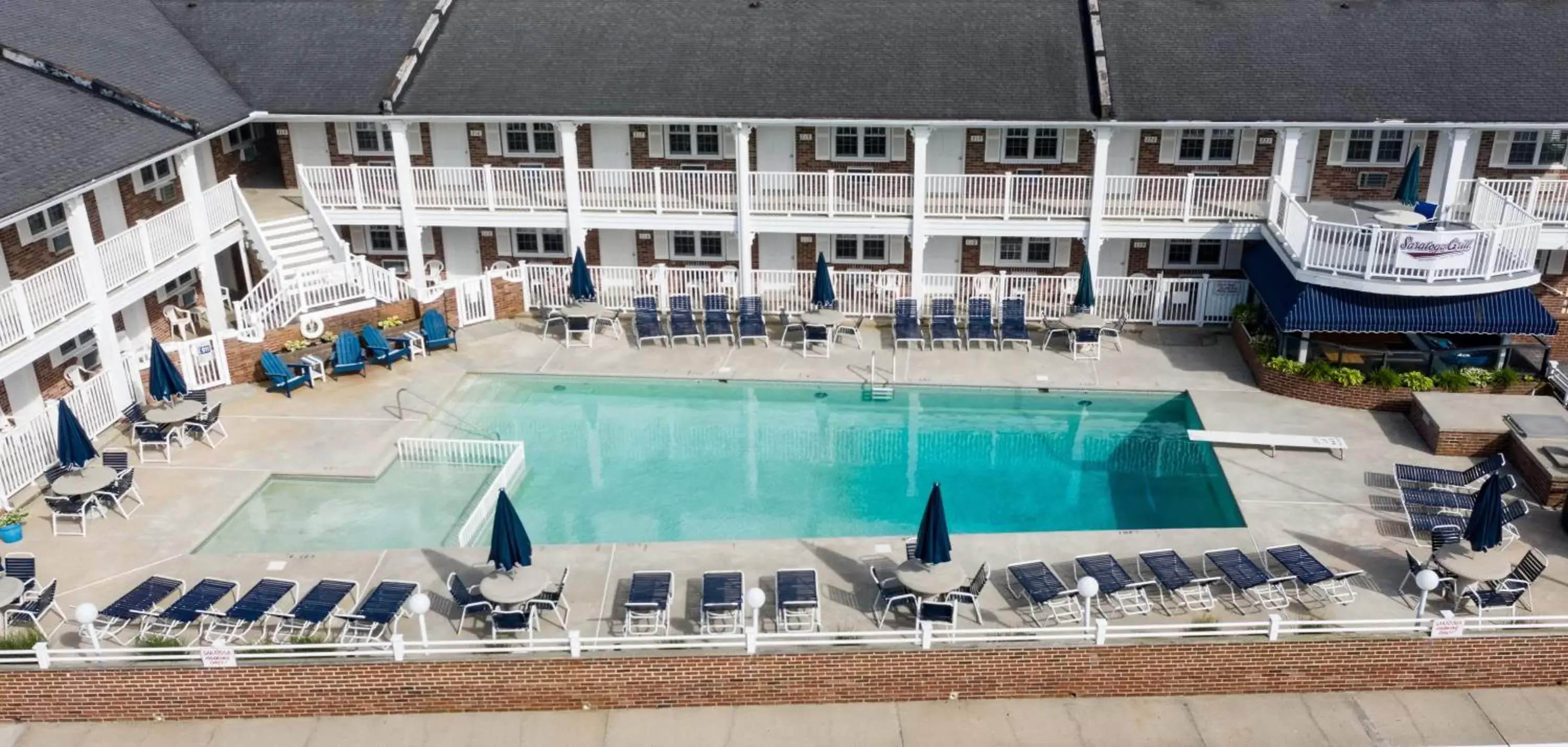 Bird's eye view, Pool View in Saratoga Resort