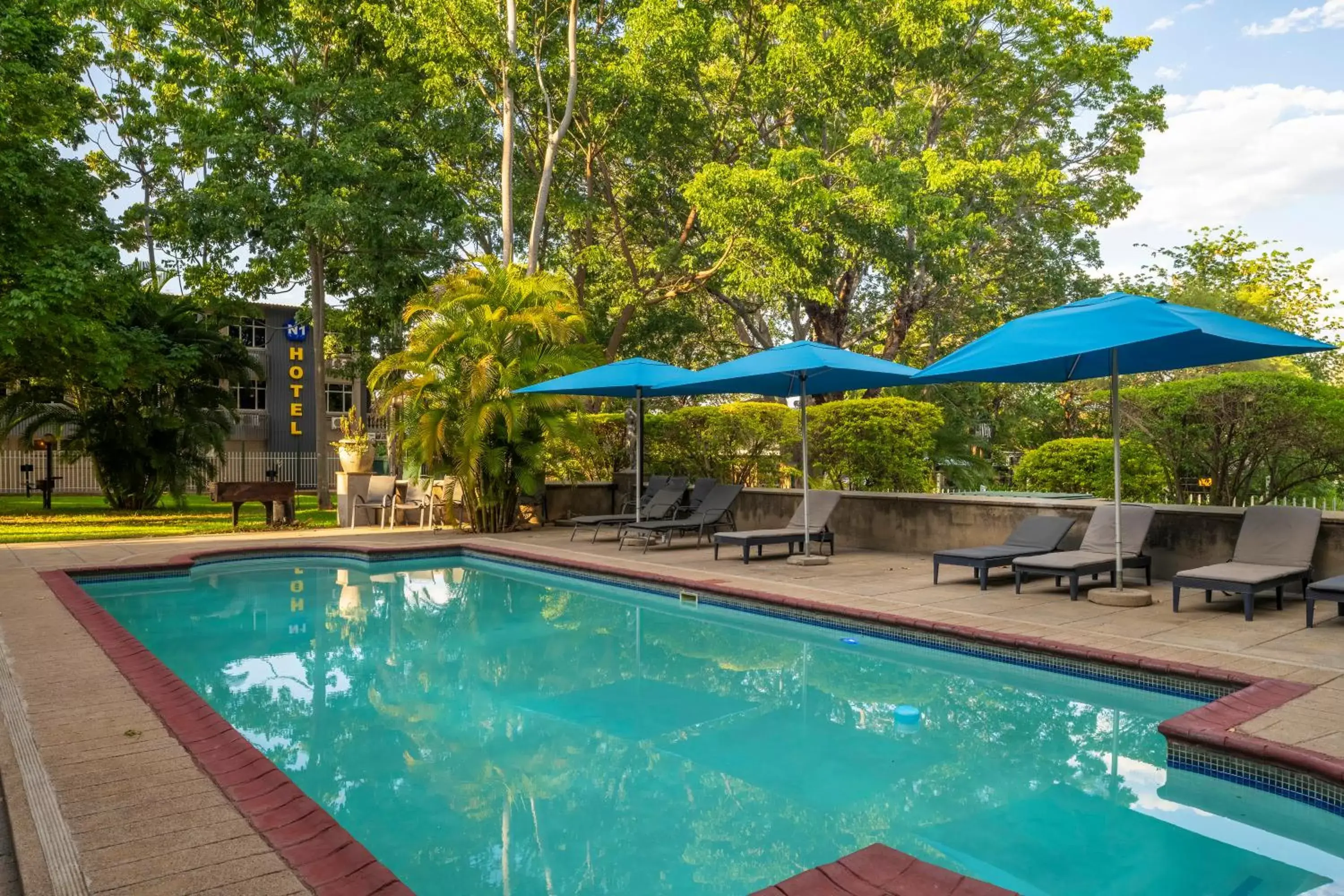 Pool view, Swimming Pool in N1 Hotel & Campsite Victoria Falls