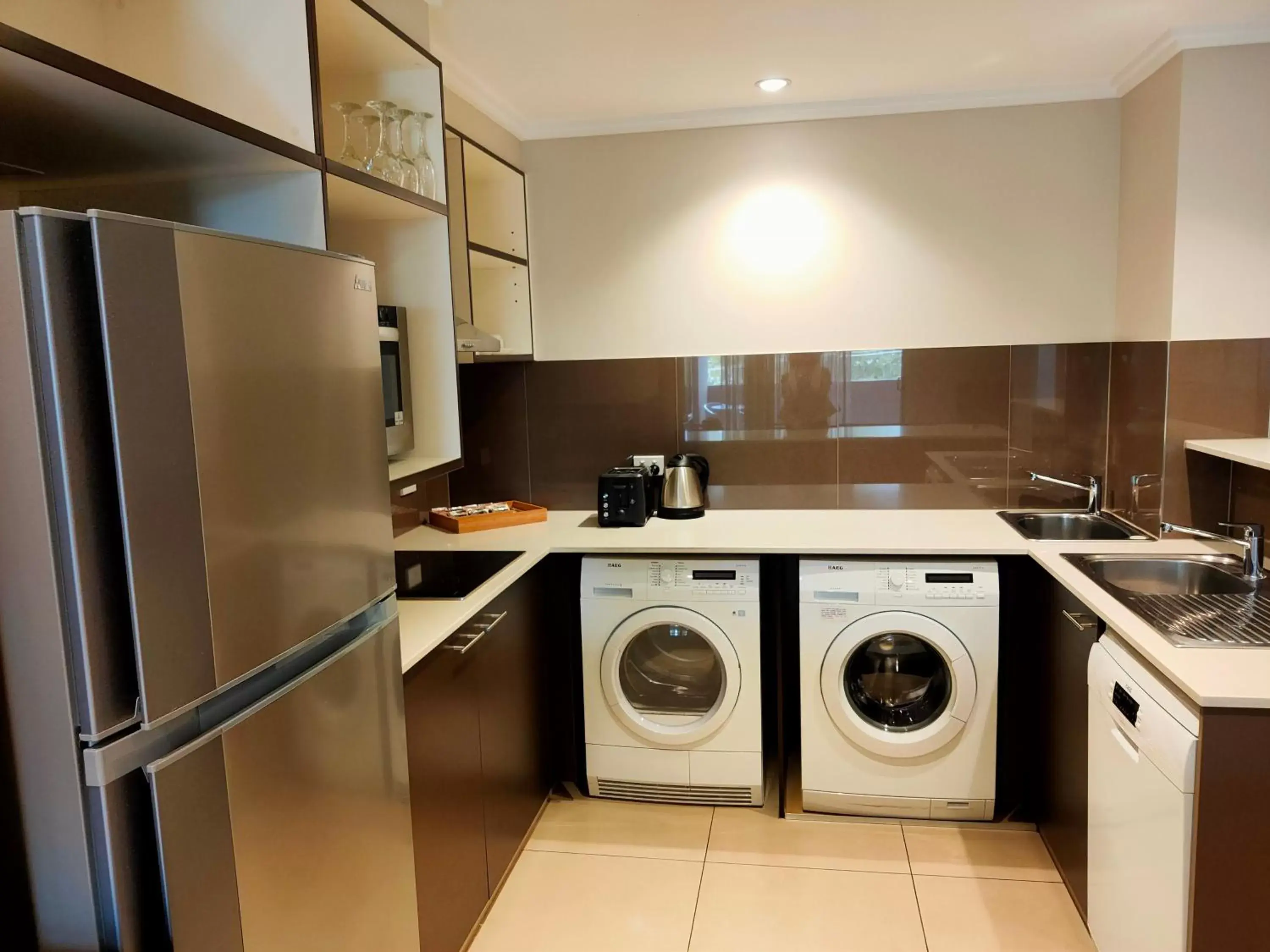 Property building, Kitchen/Kitchenette in Laguna Serviced Apartments