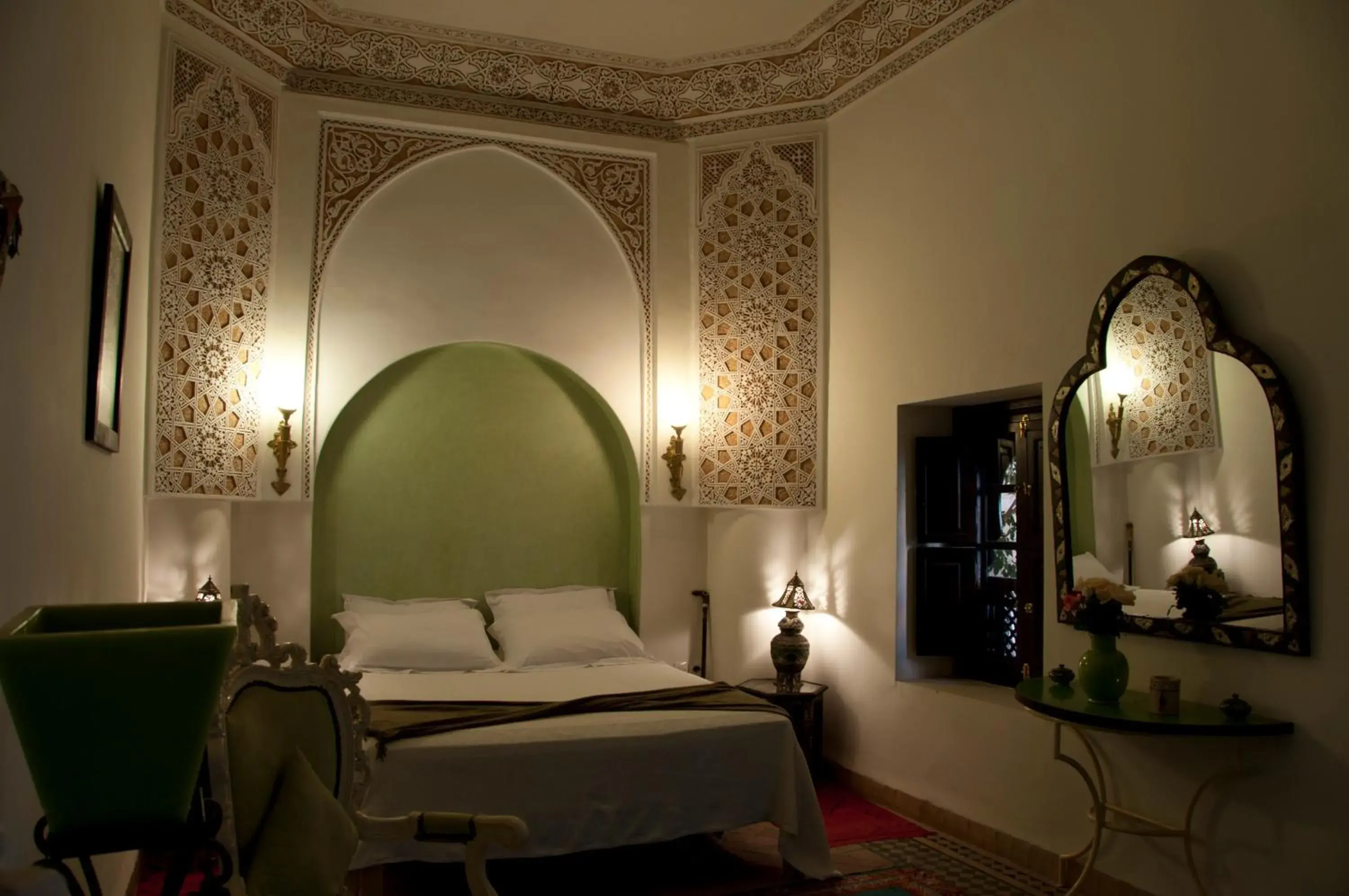 Photo of the whole room, Seating Area in Riad Les Trois Palmiers El Bacha