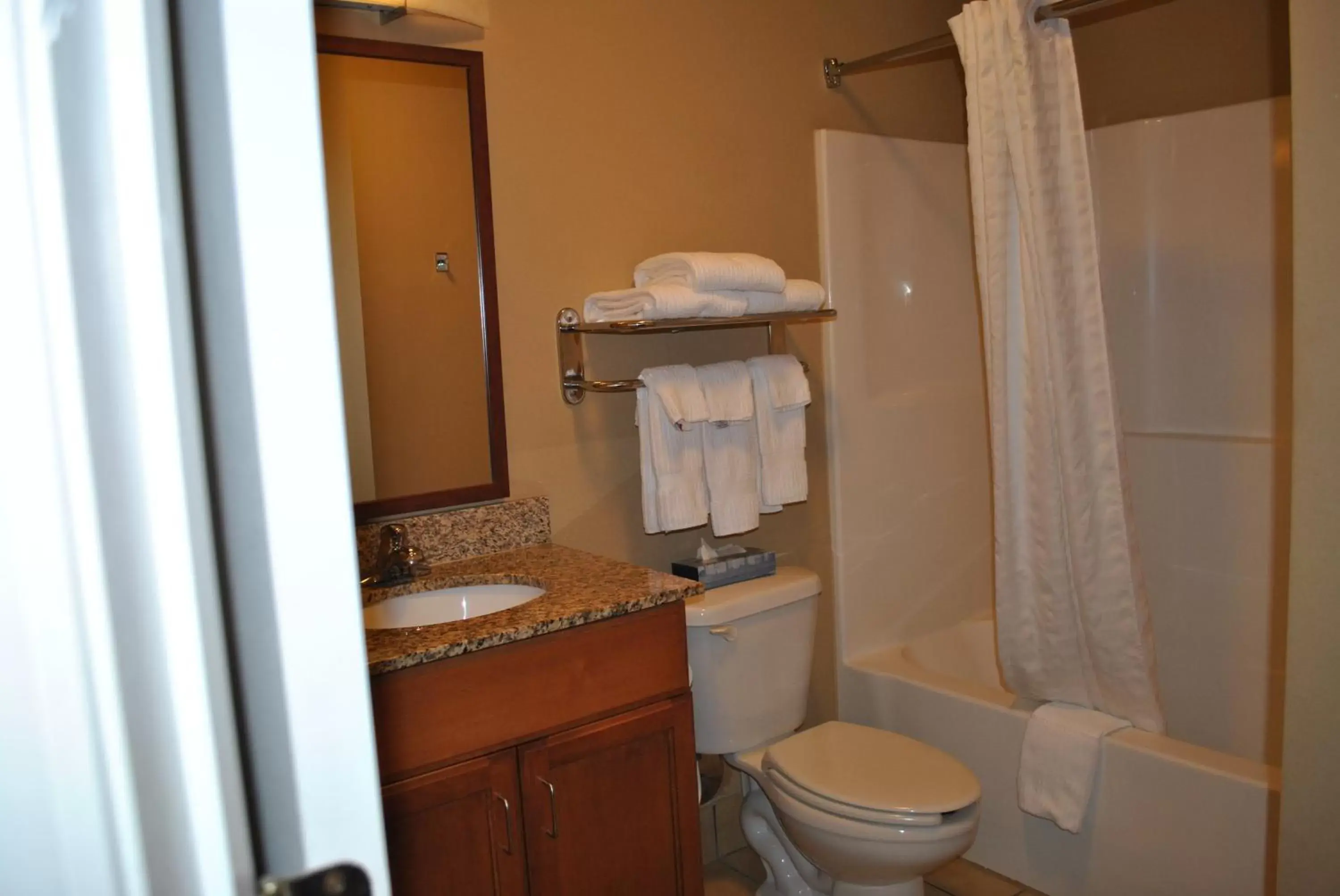 Photo of the whole room, Bathroom in Candlewood Suites Colonial Heights - Fort Lee, an IHG Hotel