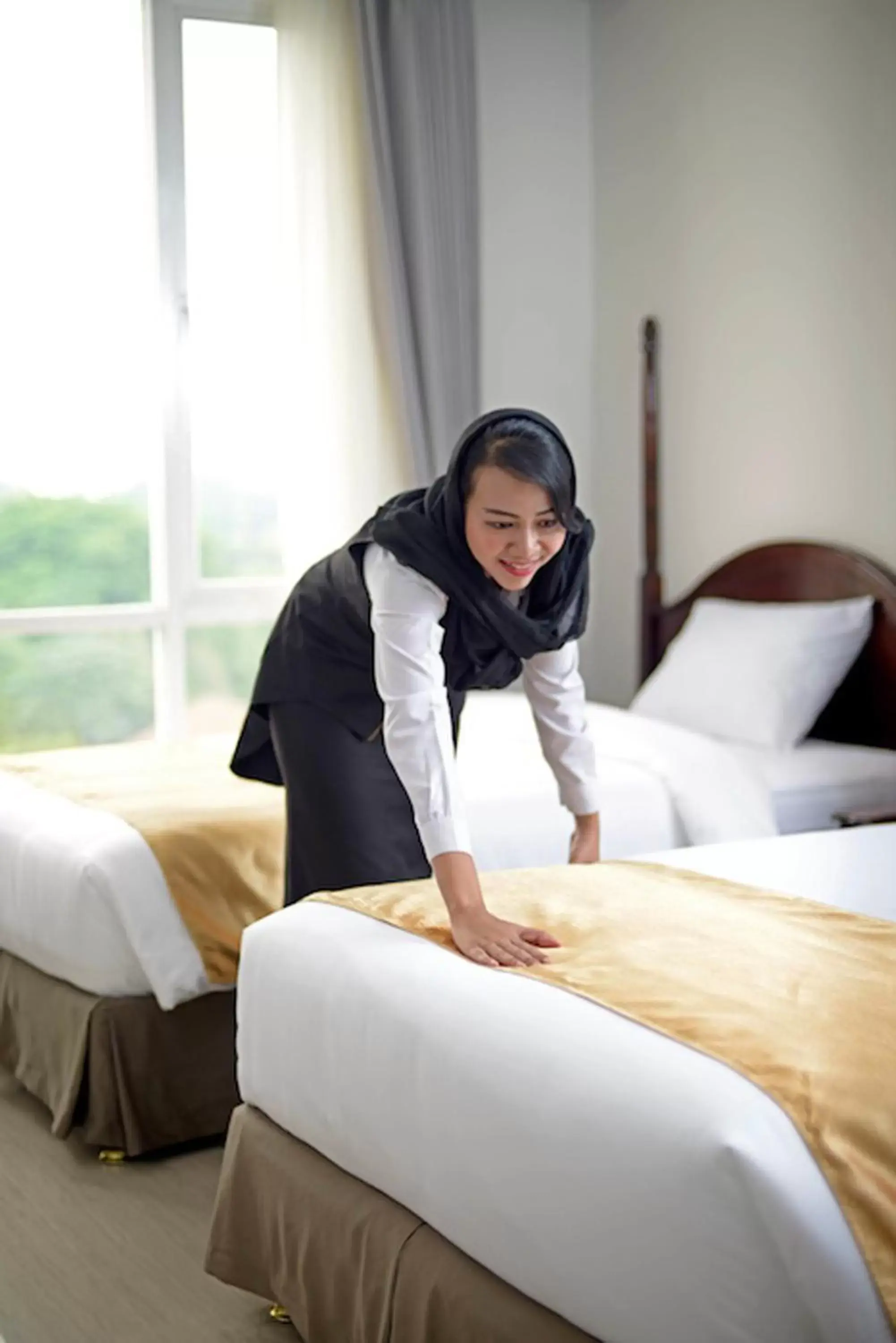 Staff, Bed in The Sahira Hotel Syariah