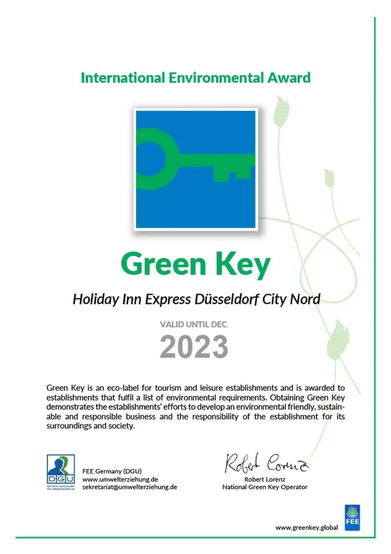 Logo/Certificate/Sign, Floor Plan in Holiday Inn Express Duesseldorf City Nord, an IHG Hotel