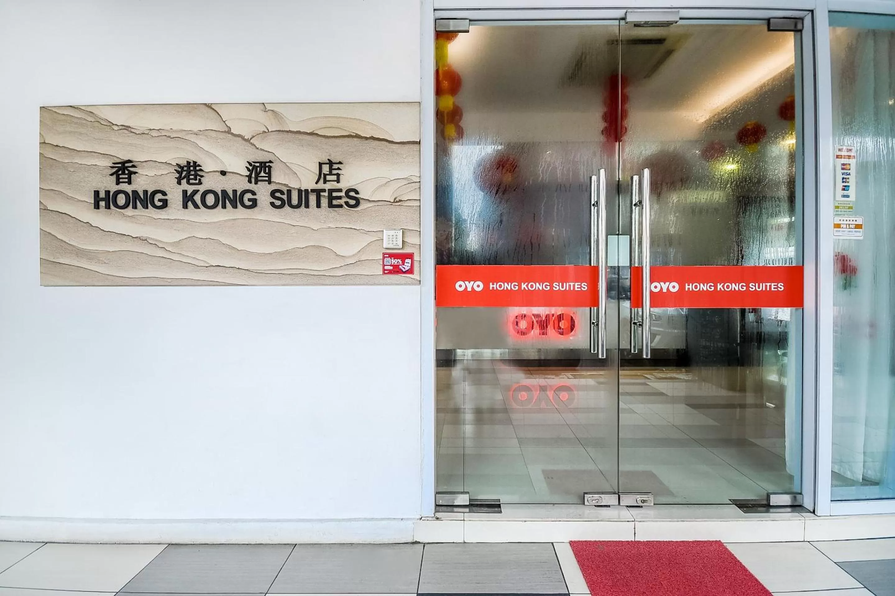 Facade/entrance in Hotel O Hong Kong Suites