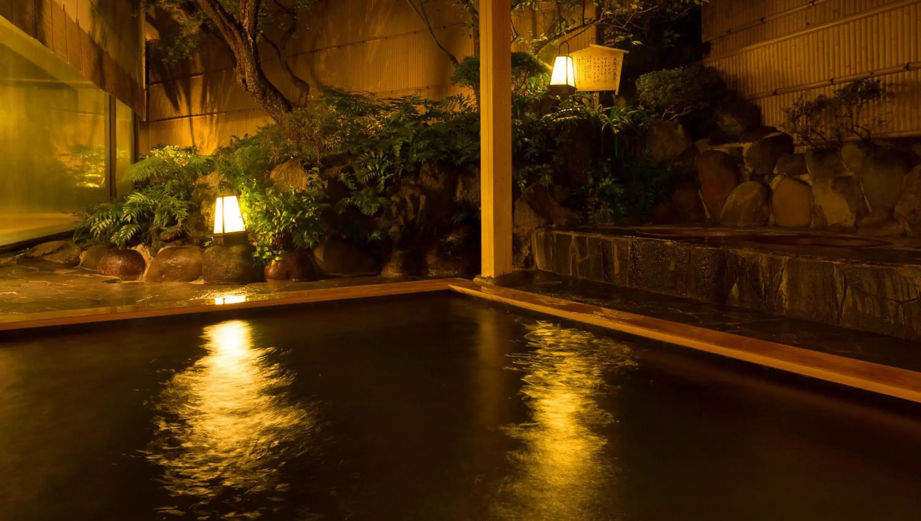Hot Spring Bath, Swimming Pool in Laforet club Ito onsen Yunoniwa
