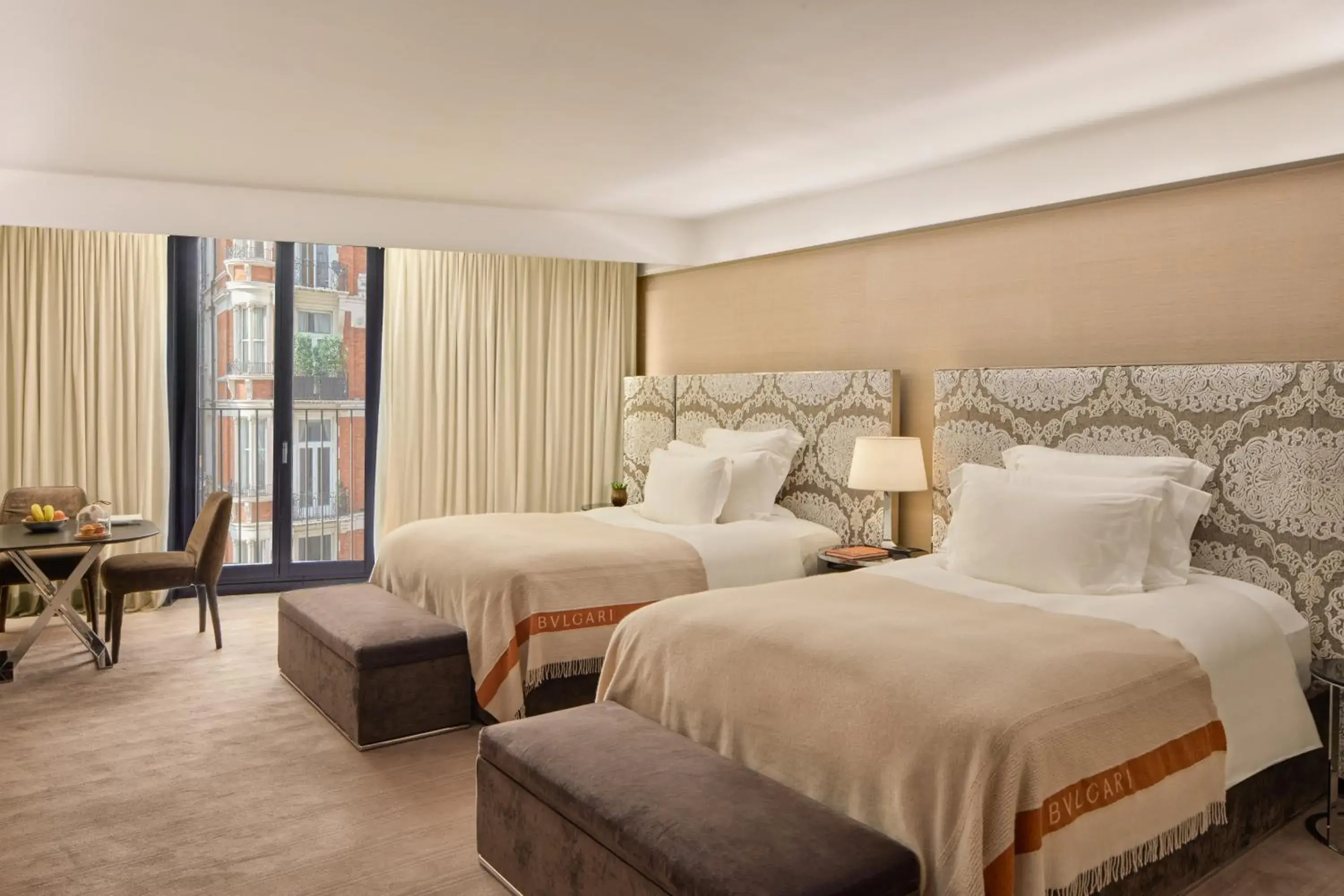 Bed in Bulgari Hotel London