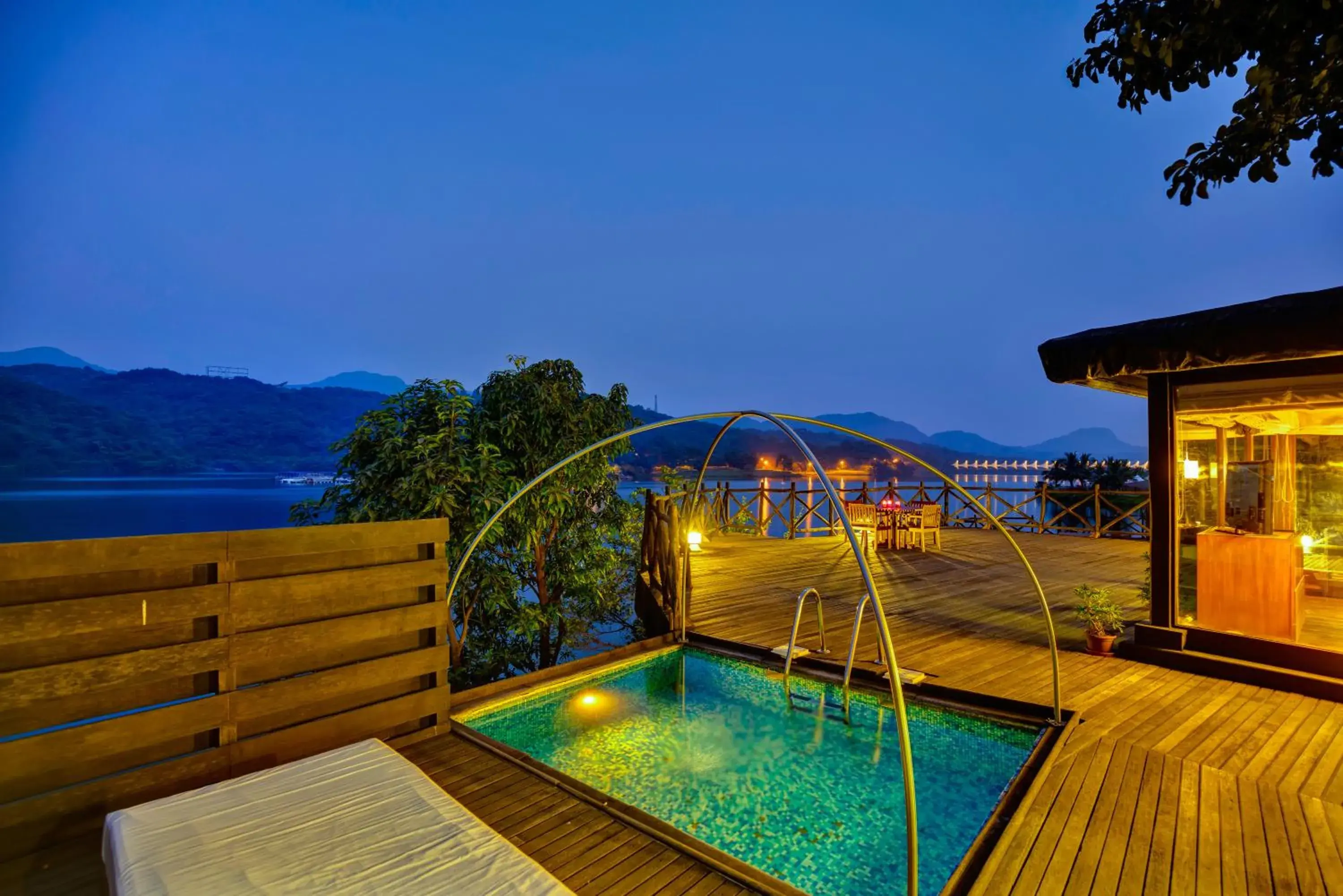 Balcony/Terrace, Swimming Pool in Aamby Valley City