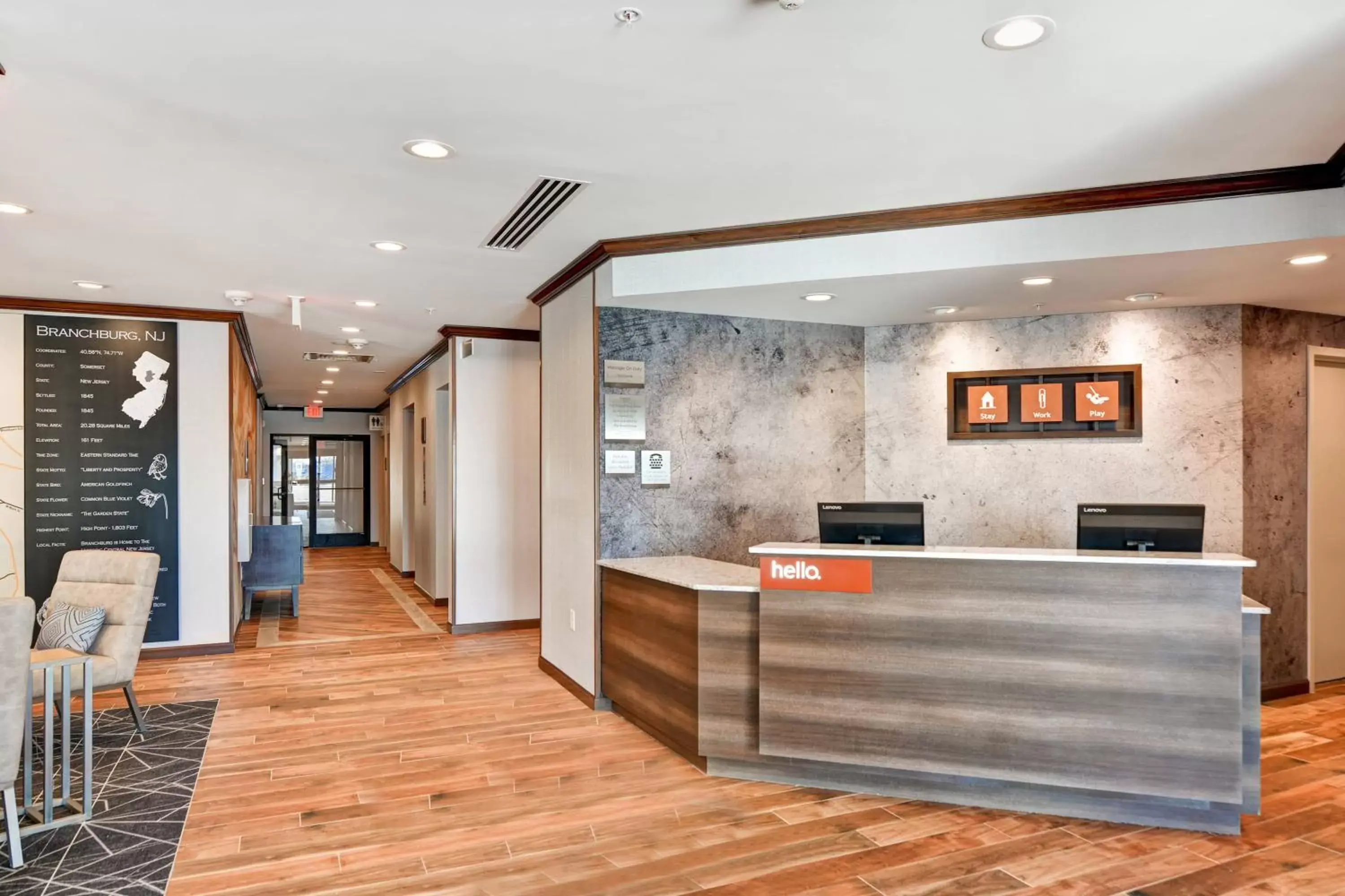 Lobby or reception, Lobby/Reception in TownePlace Suites by Marriott Bridgewater Branchburg